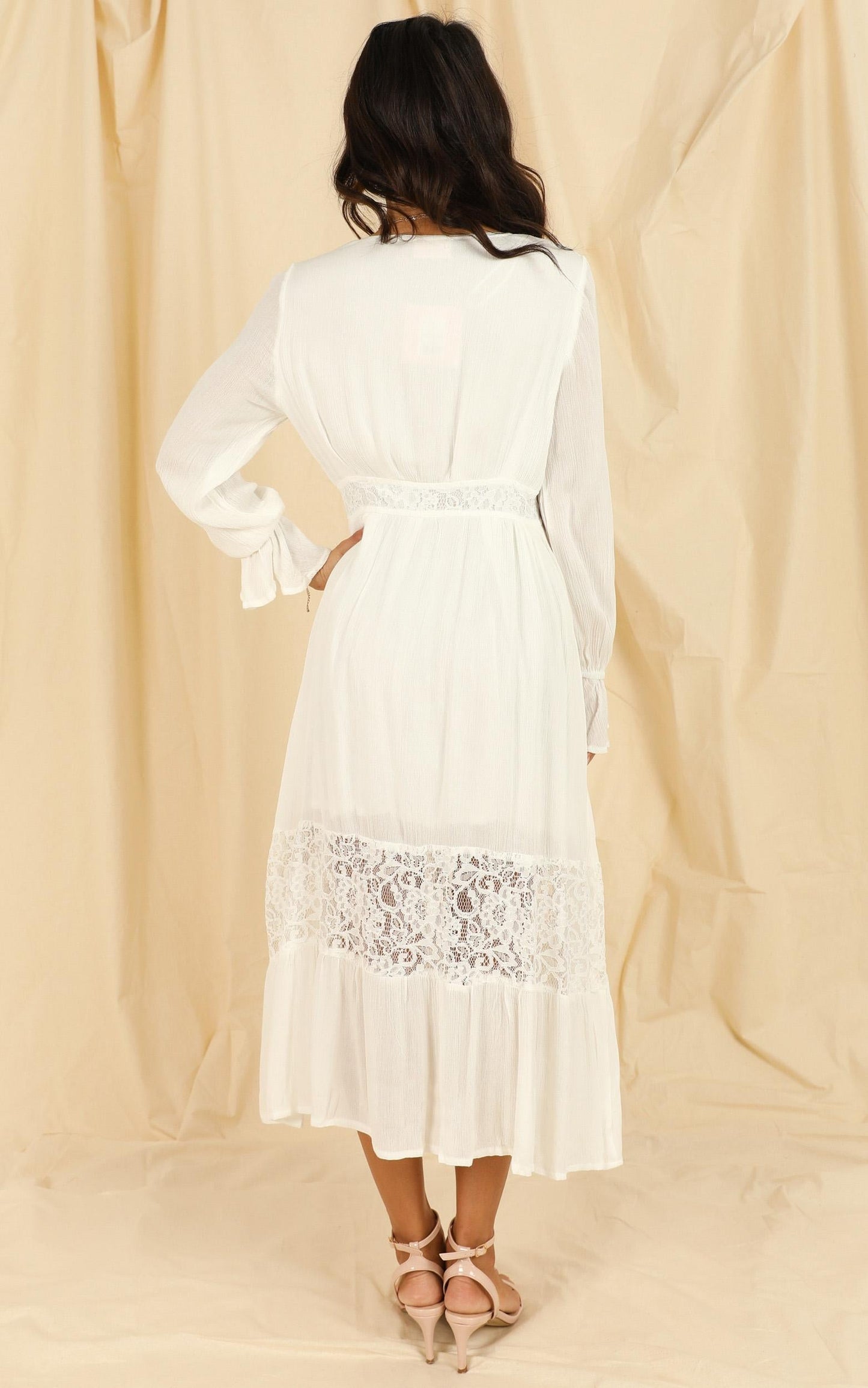 Smooth Sailer Dress In White
