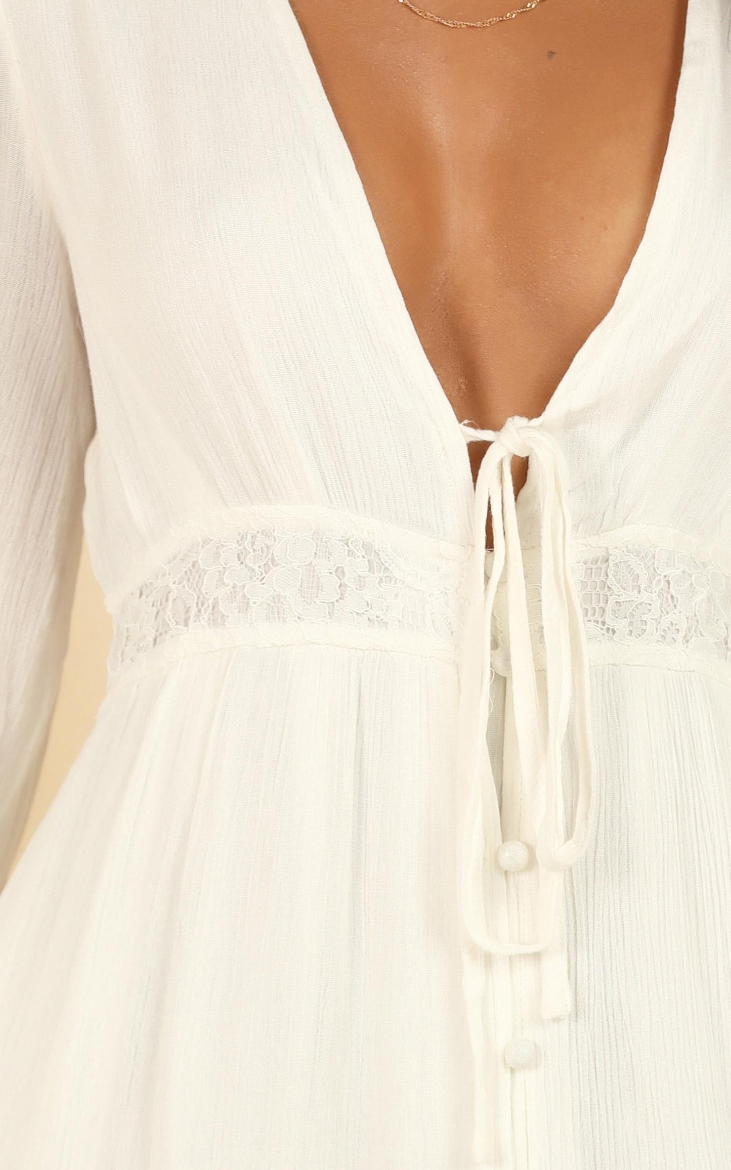 Smooth Sailer Dress In White