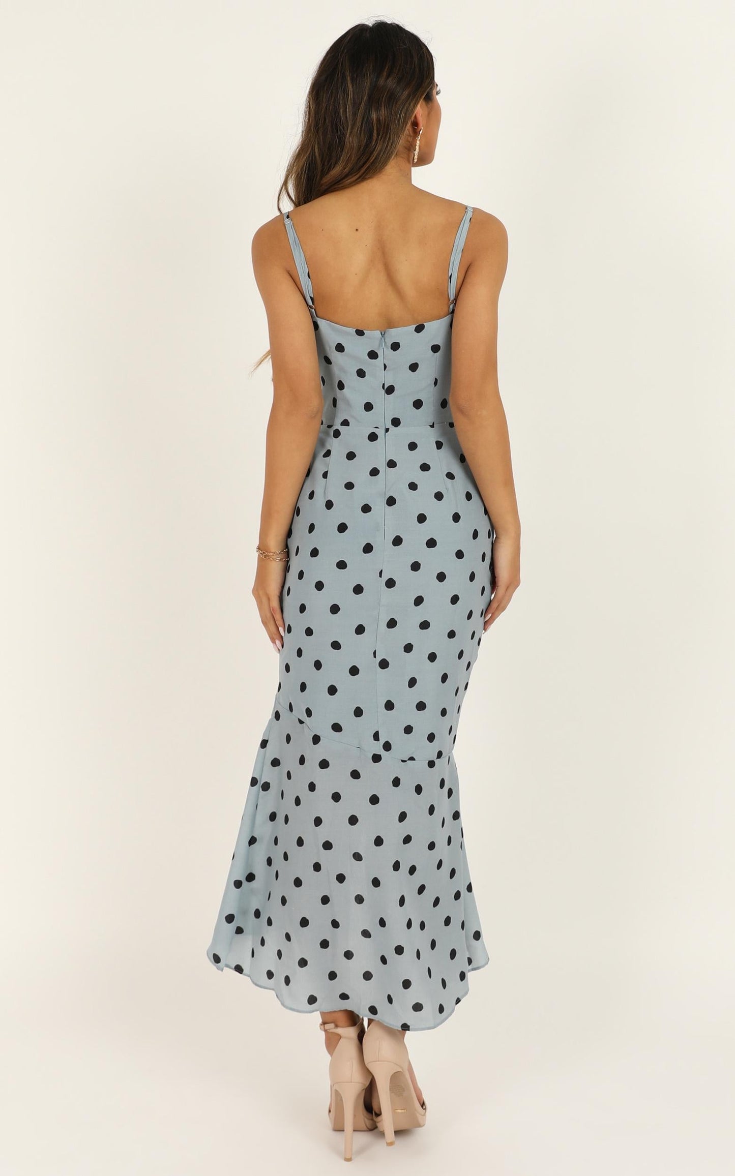 So You Think You're  Lovely Dress In Blue Spot