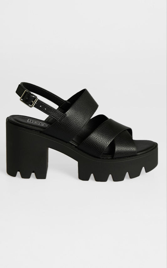 Therapy - Feathertop Heels in Black