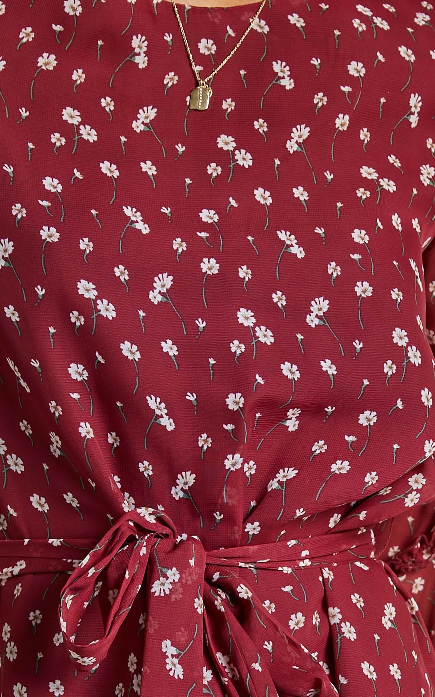 So Whats Next Bell Sleeve Mini Dress in Wine Floral