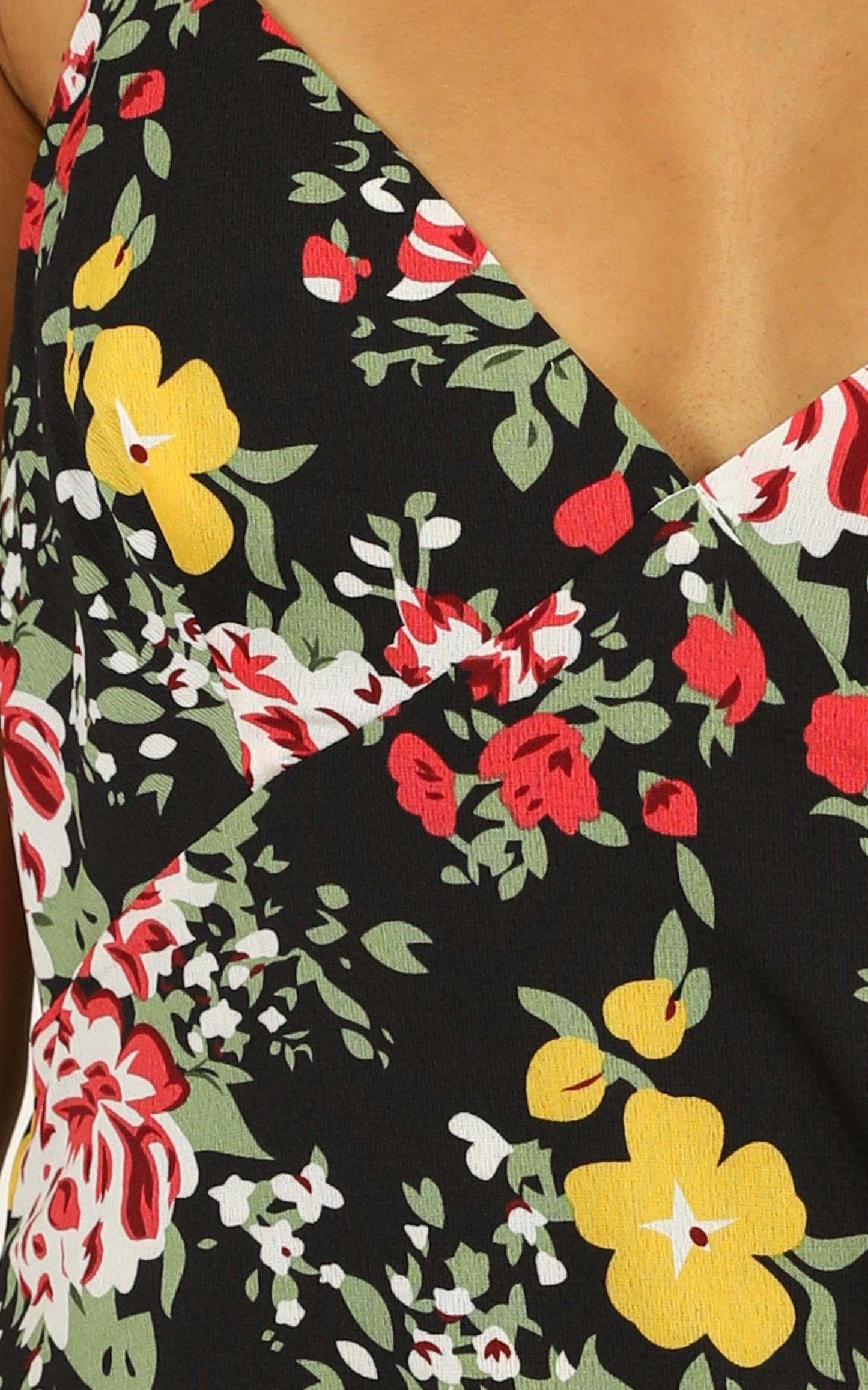 Spice Market Dress In Black Floral