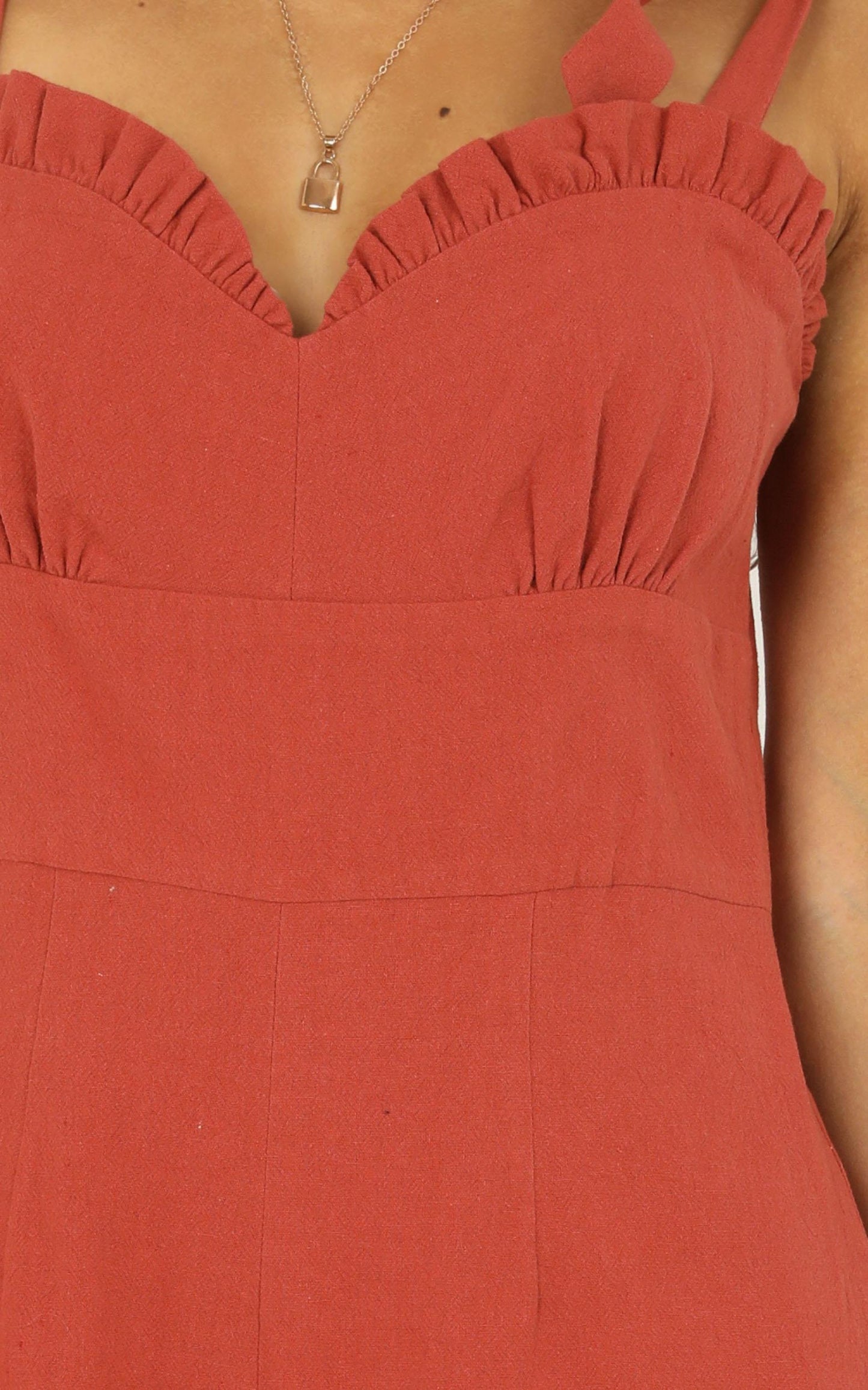 Spicy Girl Jumpsuit In Rust