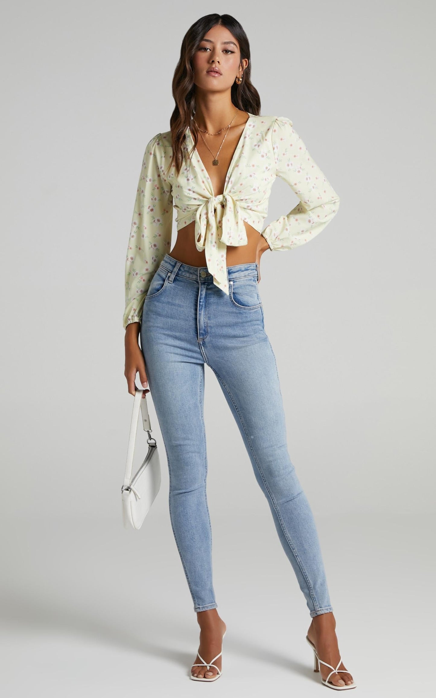 Spring Break Top in Yellow Floral