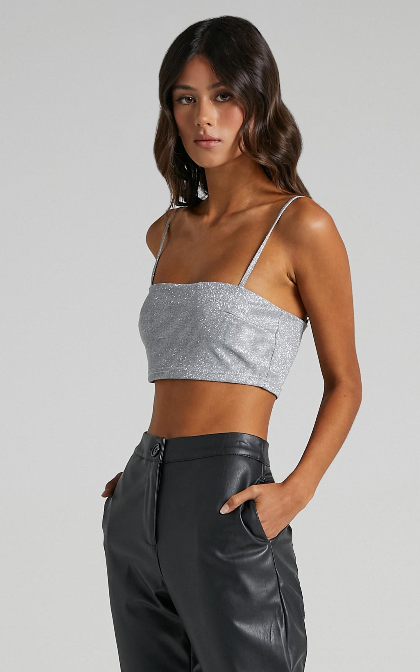 Isolde Top in Silver