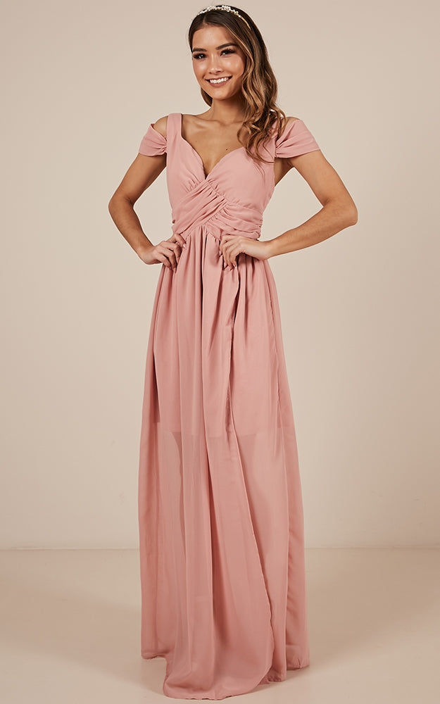 Stand Close Dress In Blush