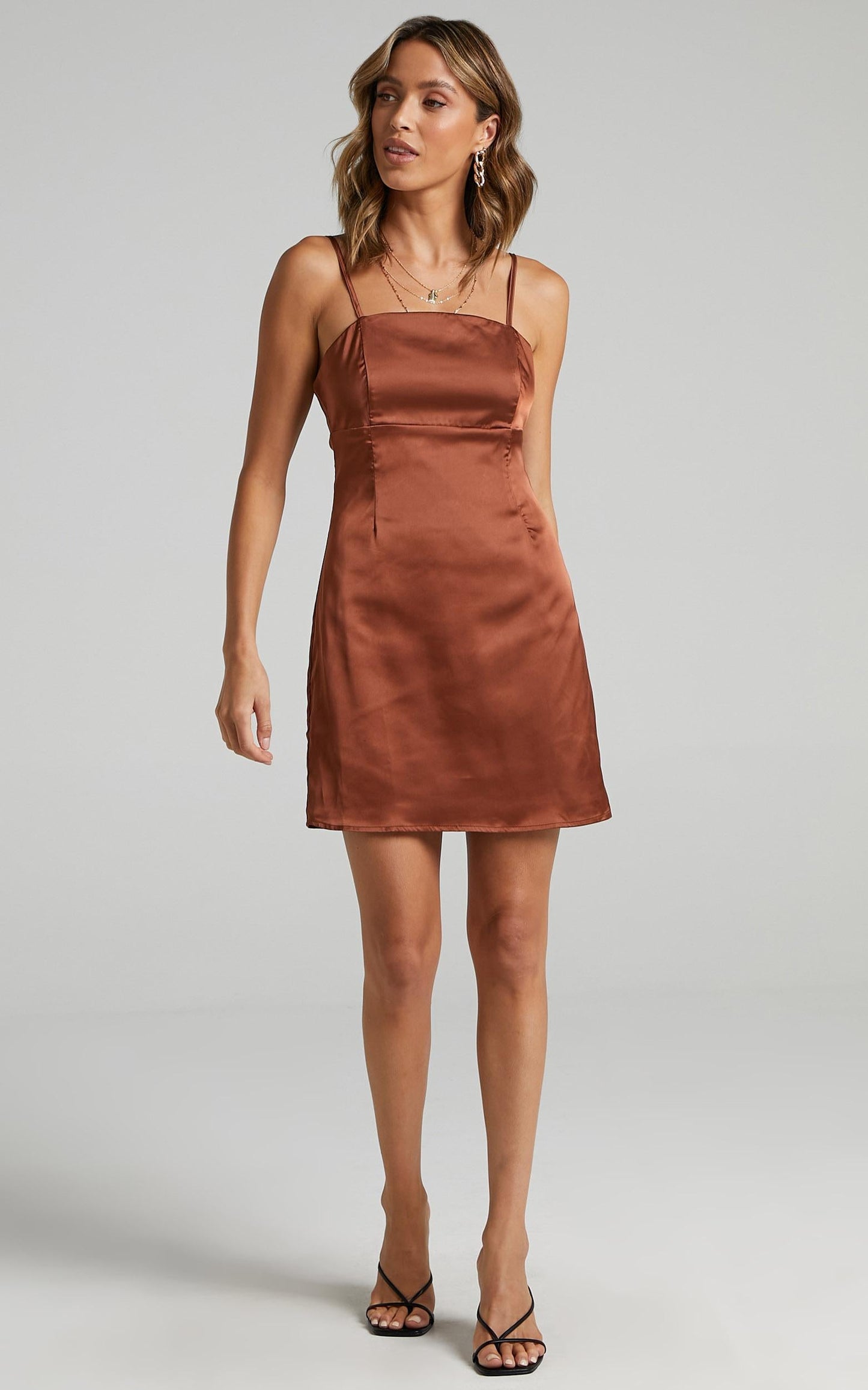 Stefanie Dress in Chocolate