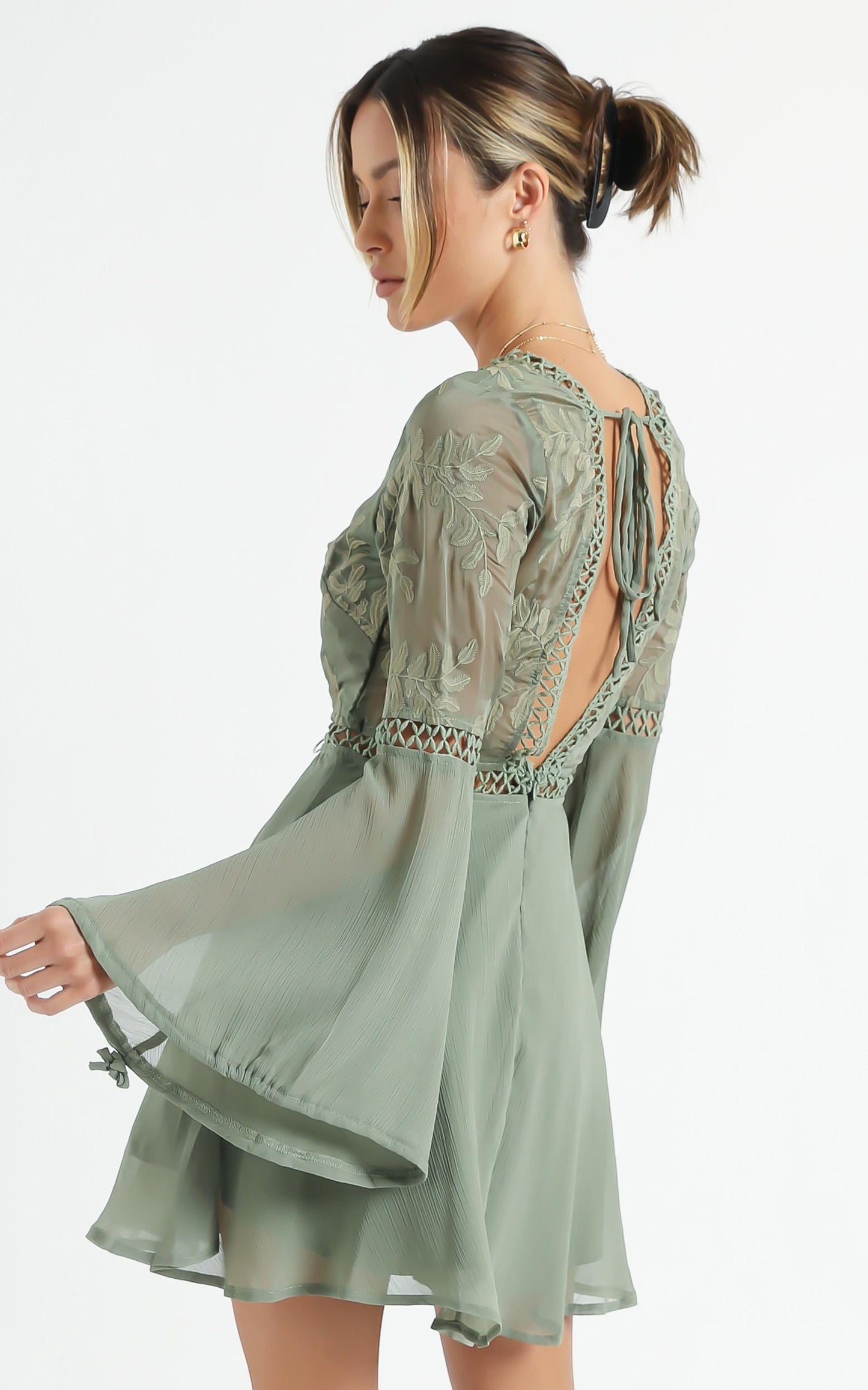 Stop Pretending Dress in Olive