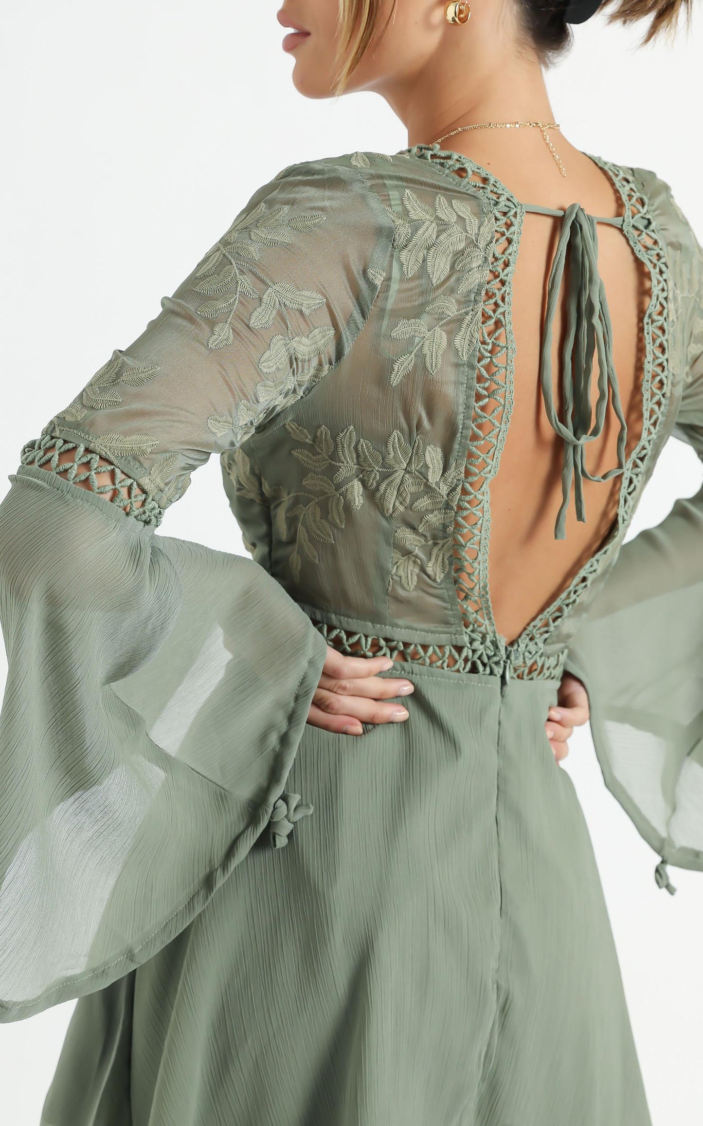 Stop Pretending Dress in Olive