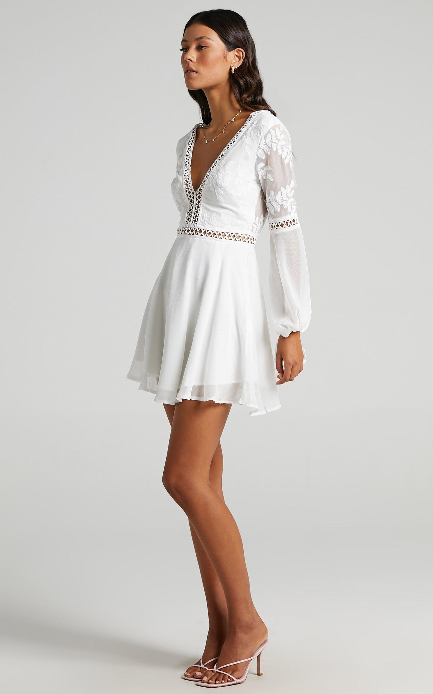 Stop Pretending Dress in White