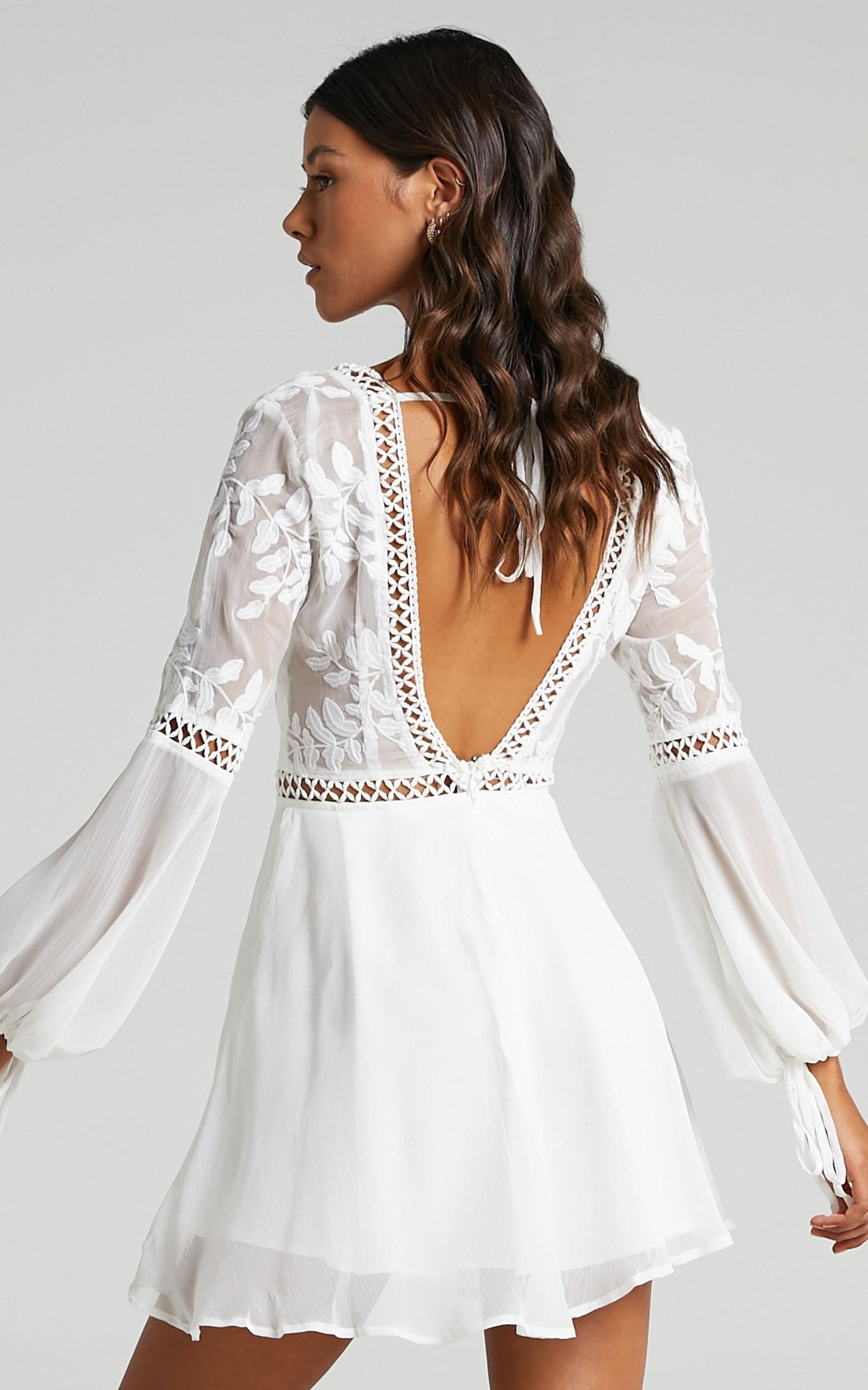 Stop Pretending Dress in White