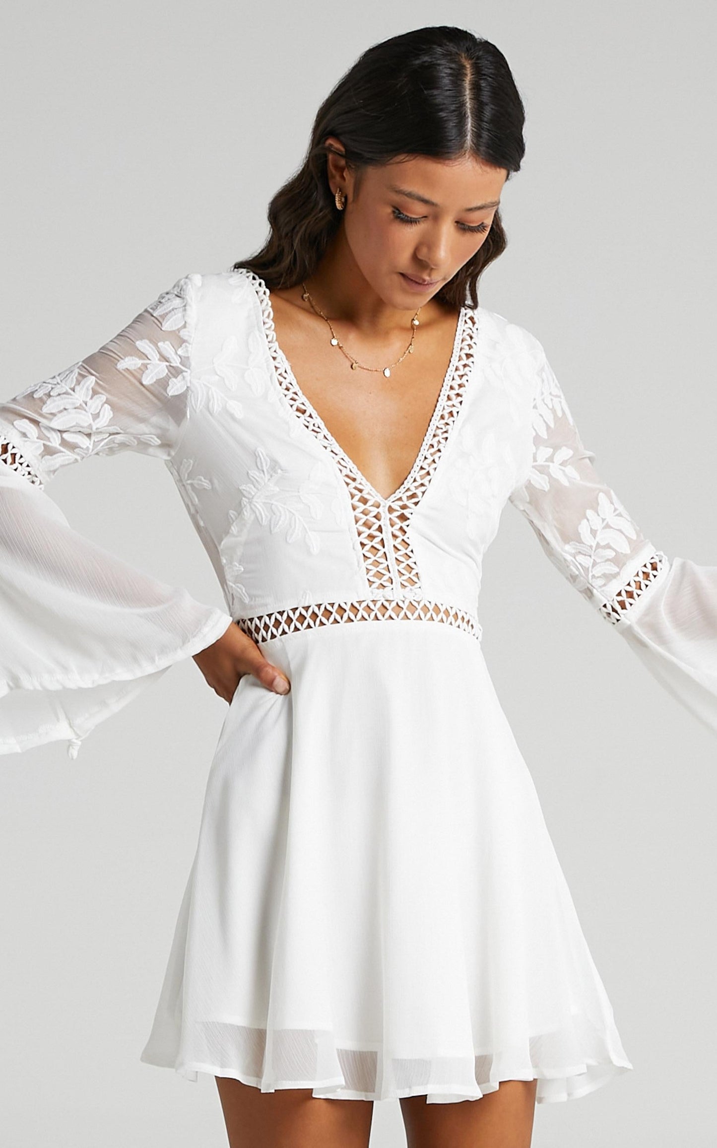 Stop Pretending Dress in White