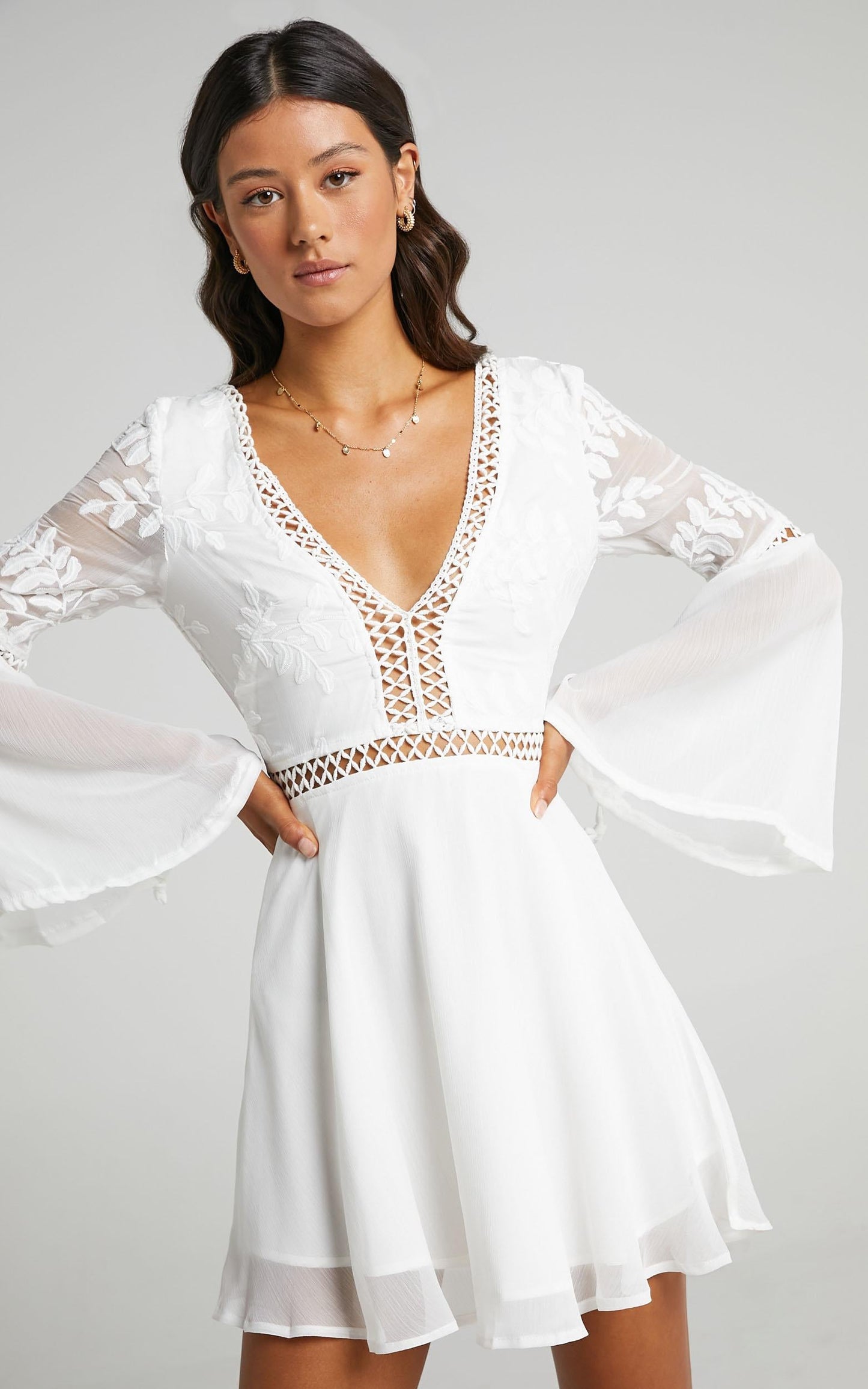 Stop Pretending Dress in White