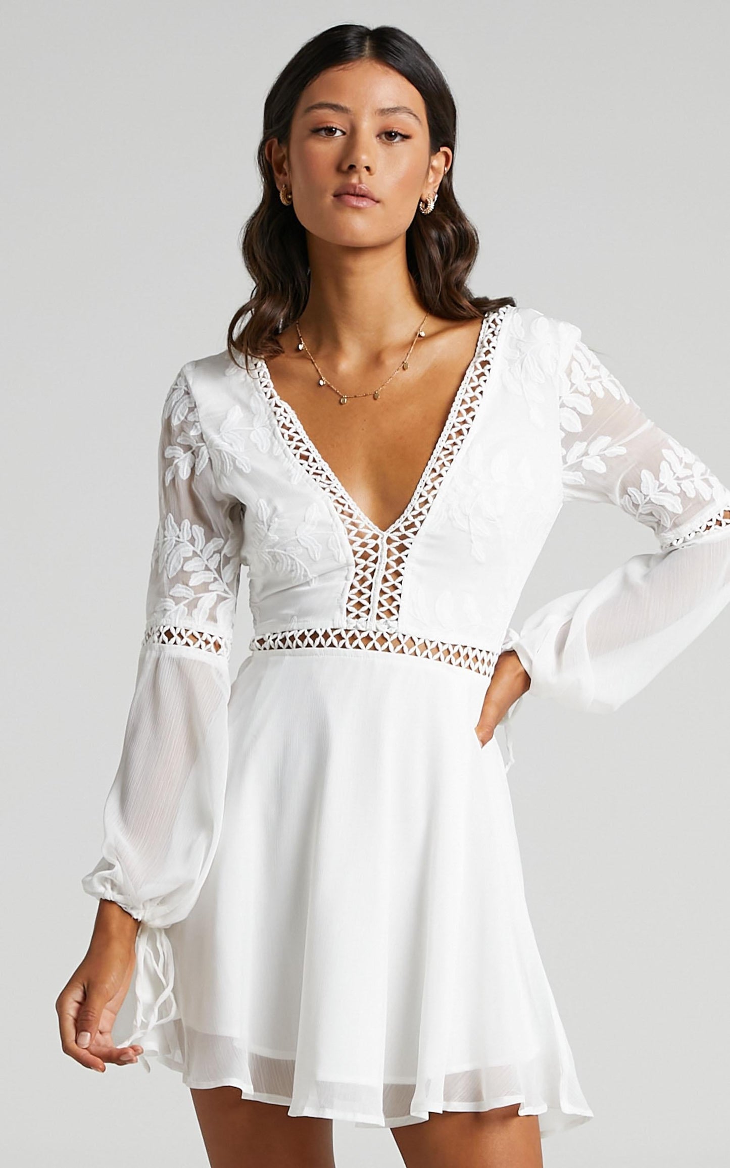 Stop Pretending Dress in White