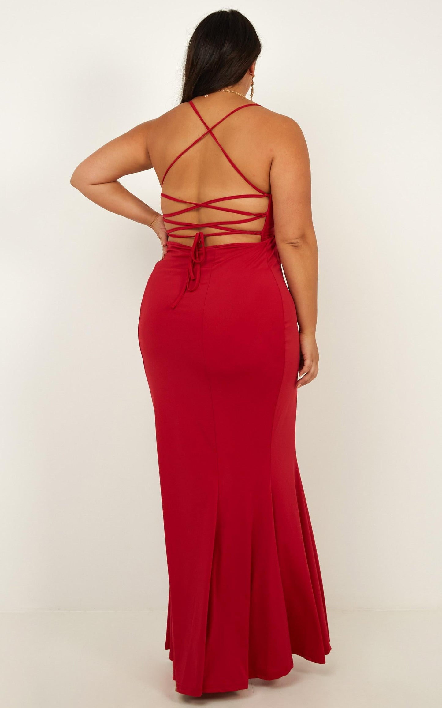 Storm Soul Maxi Dress In Red
