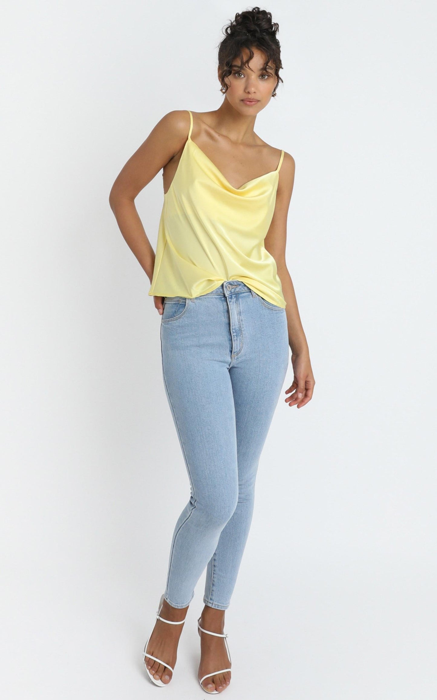 Straight Line Top in Lemon