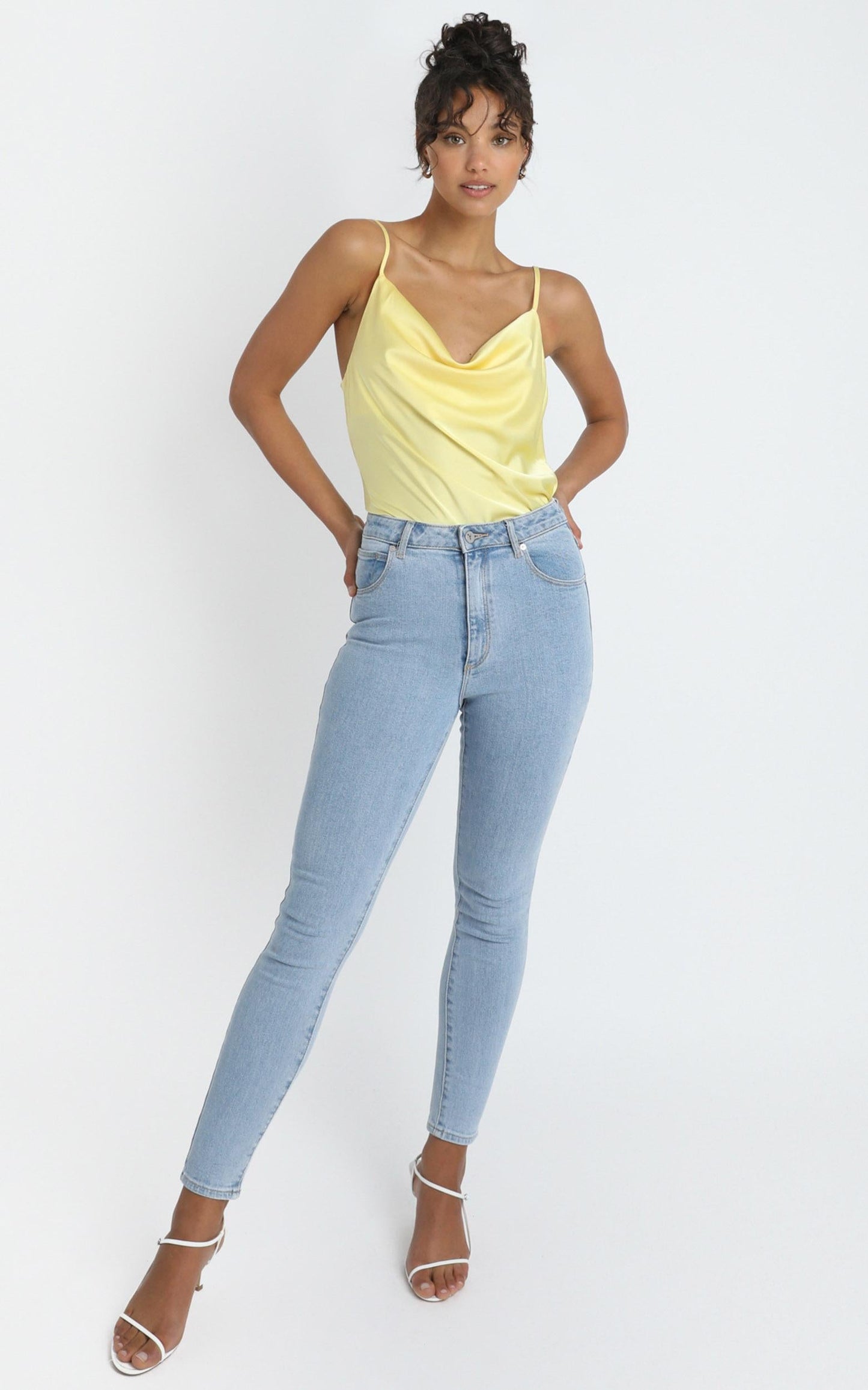Straight Line Top in Lemon