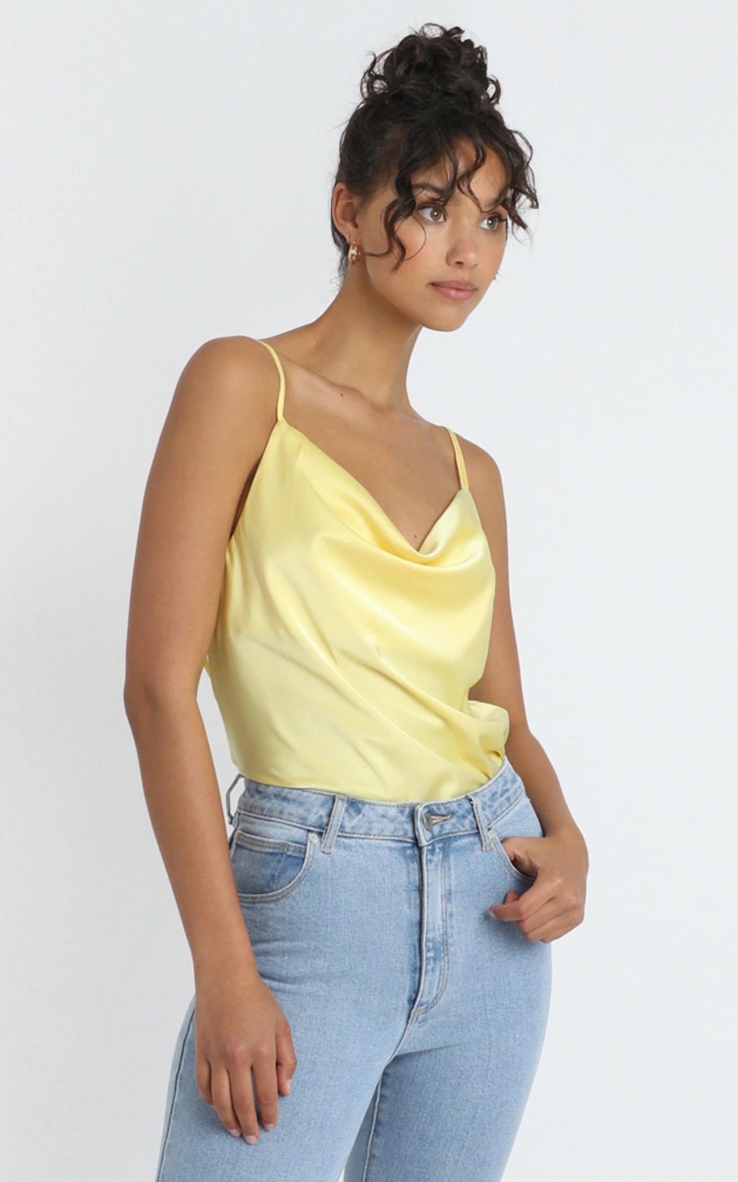Straight Line Top in Lemon