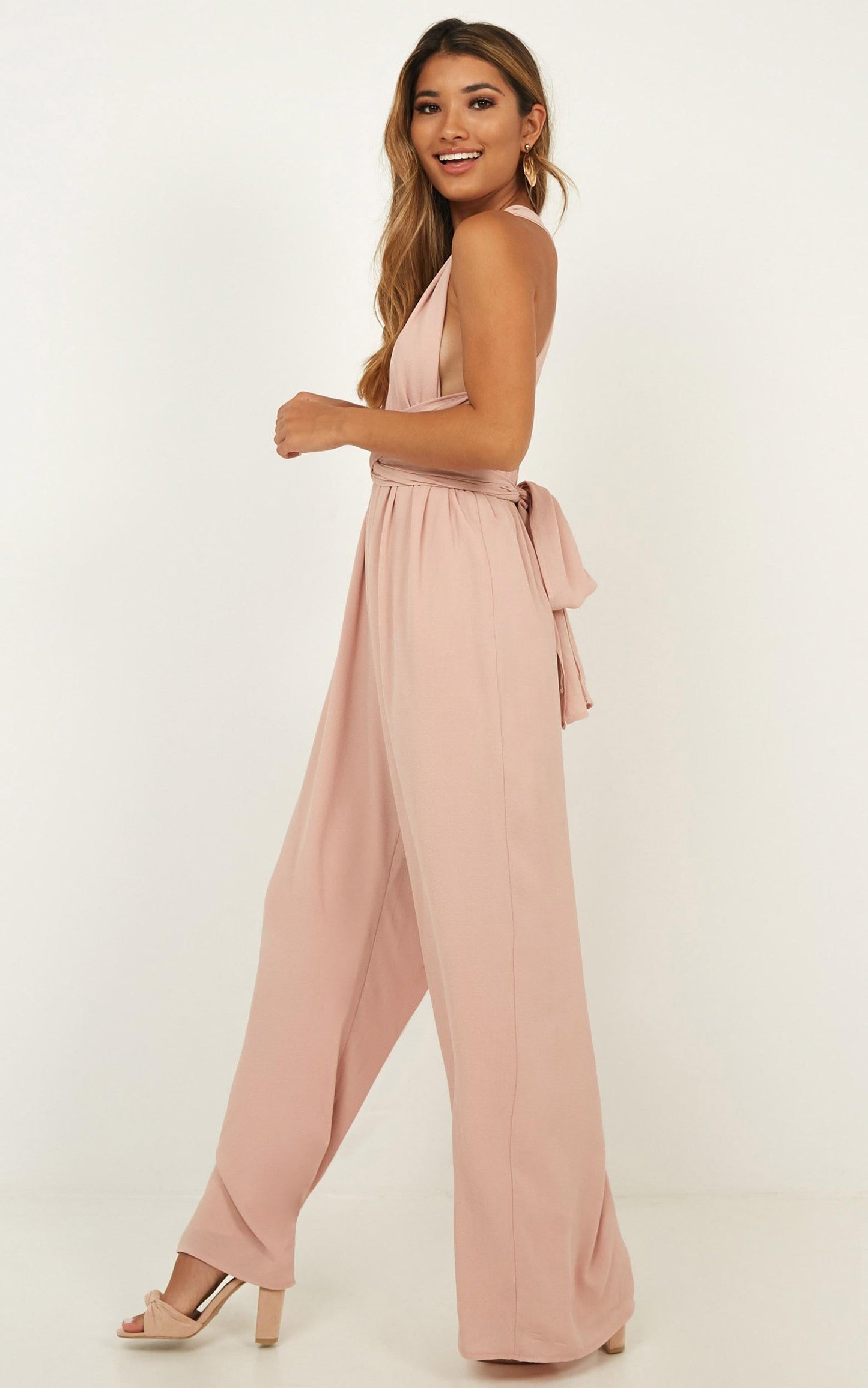 Girls Life Jumpsuit in Blush