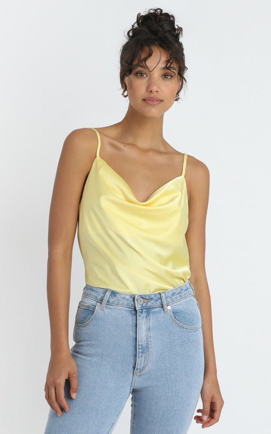 Straight Line Top in Lemon