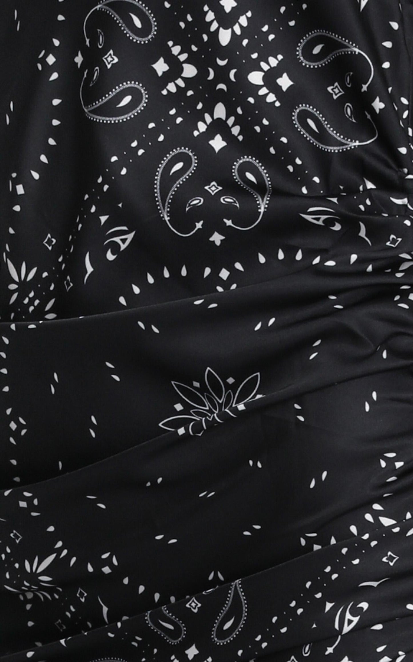 Lioness - String Along Dress In Black Print