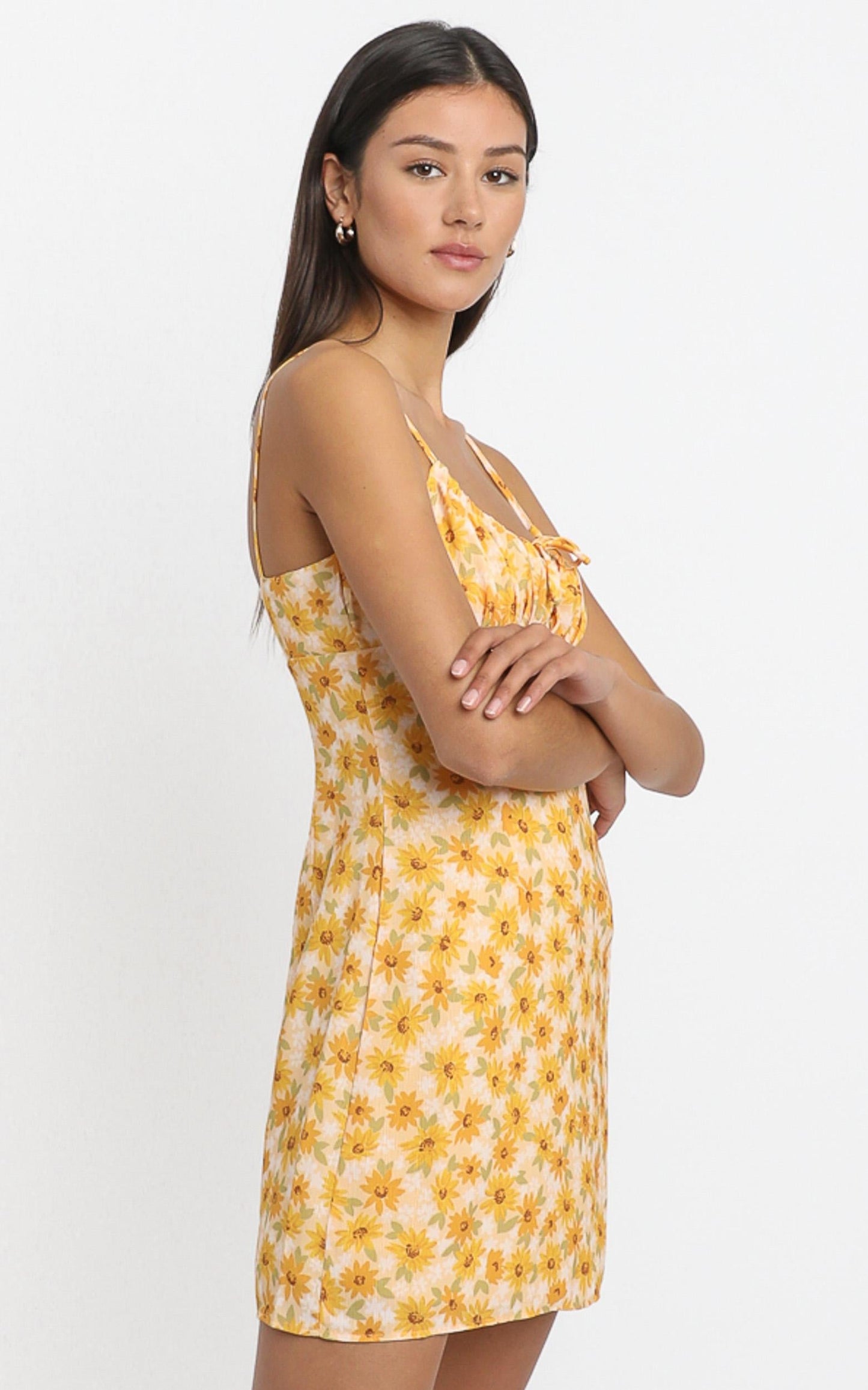 Sunday Session Dress in sunflower print