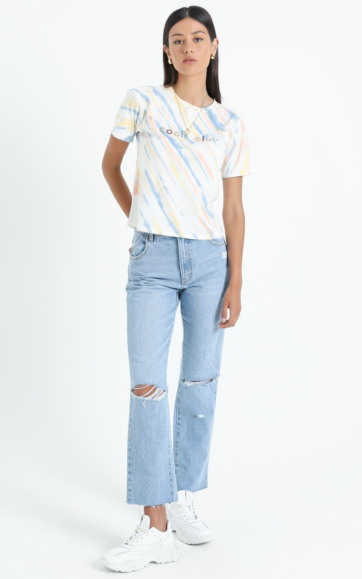Cools Club - Sunday Tee in Faded Tie Dye