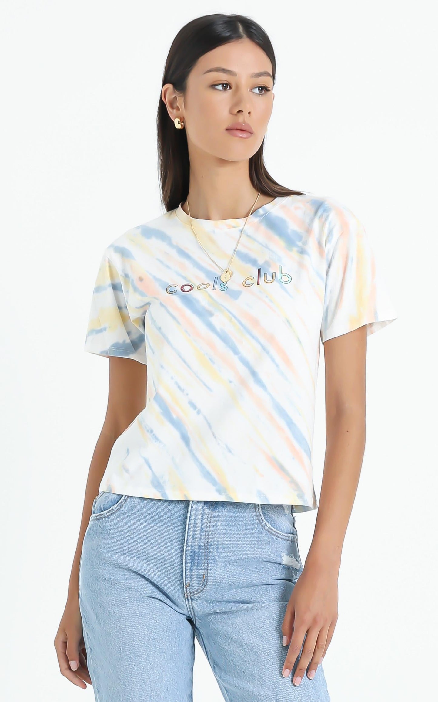 Cools Club - Sunday Tee in Faded Tie Dye