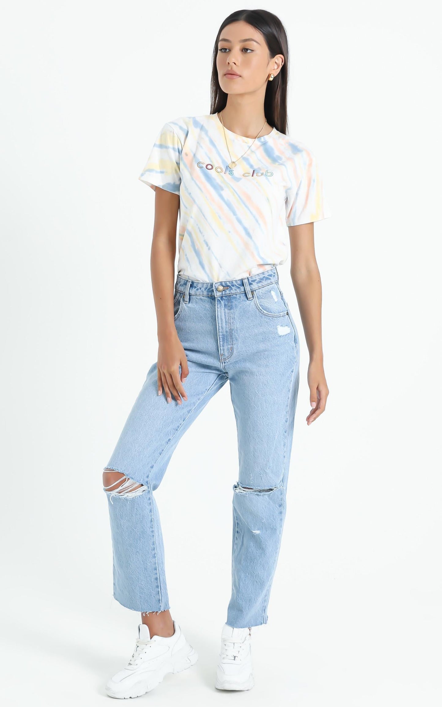 Cools Club - Sunday Tee in Faded Tie Dye