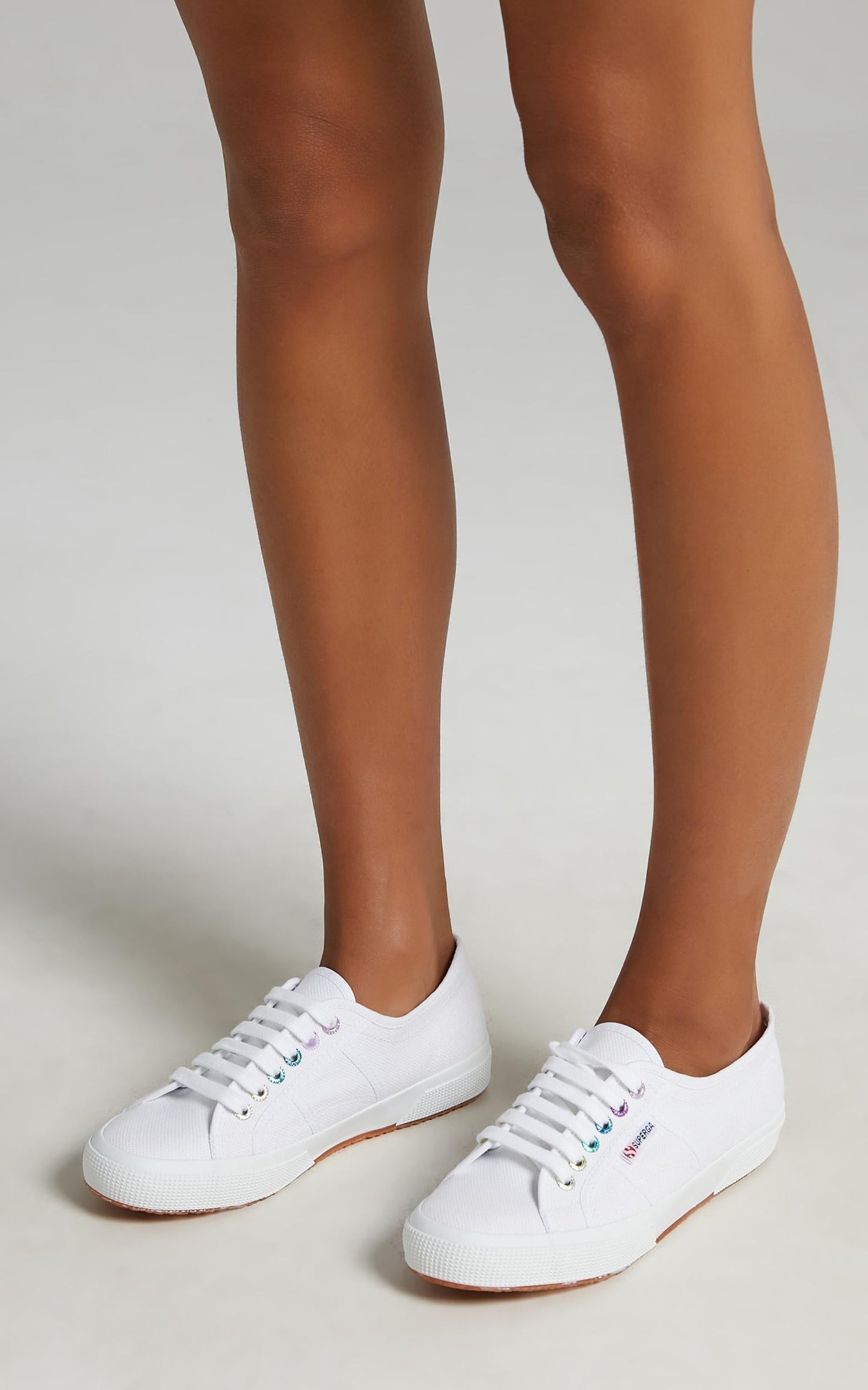 Superga - 2750 Colourful Eyelets Sneakers in A9T White