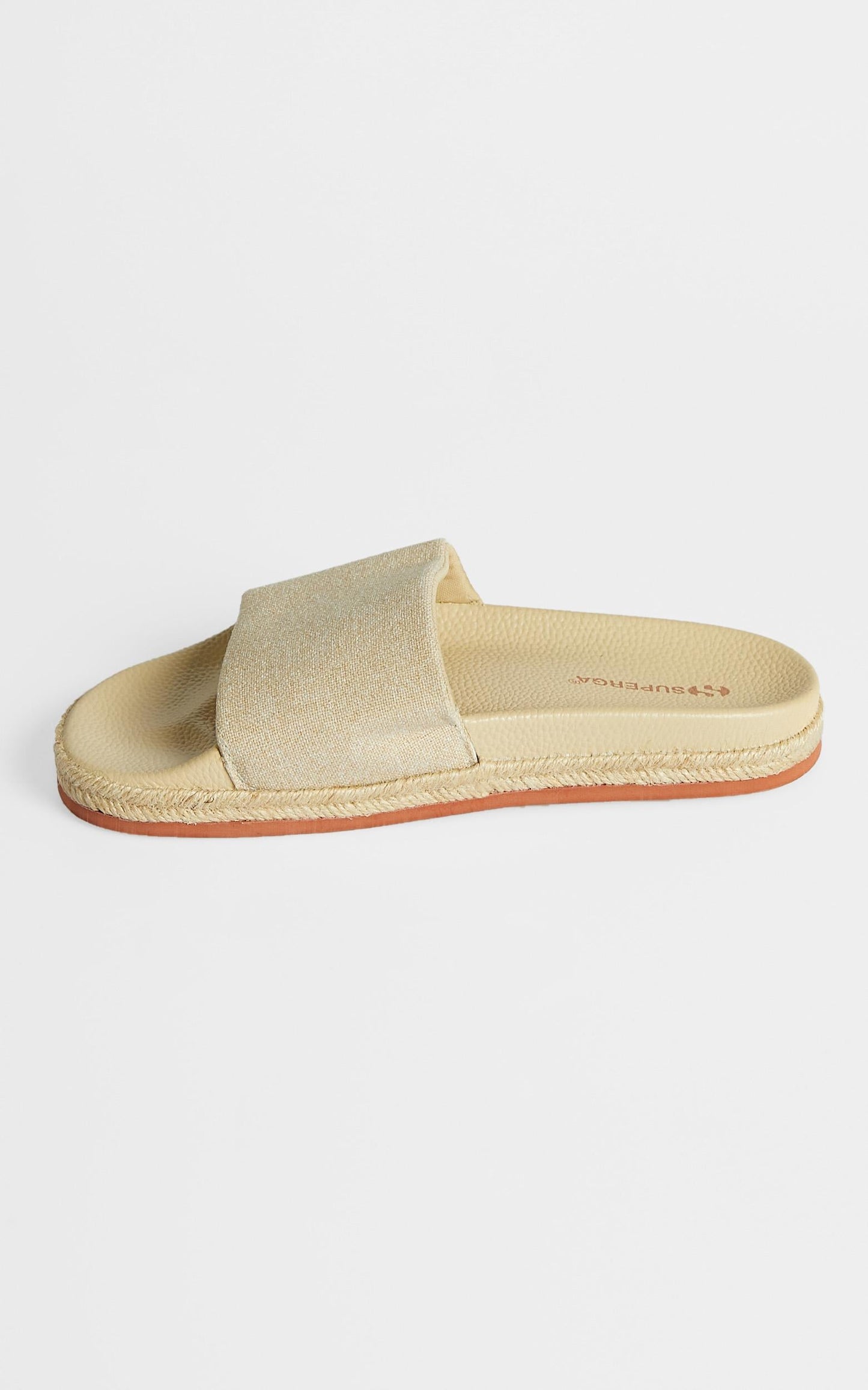 Superga - 1908 Rope Linen Slides in Taupe