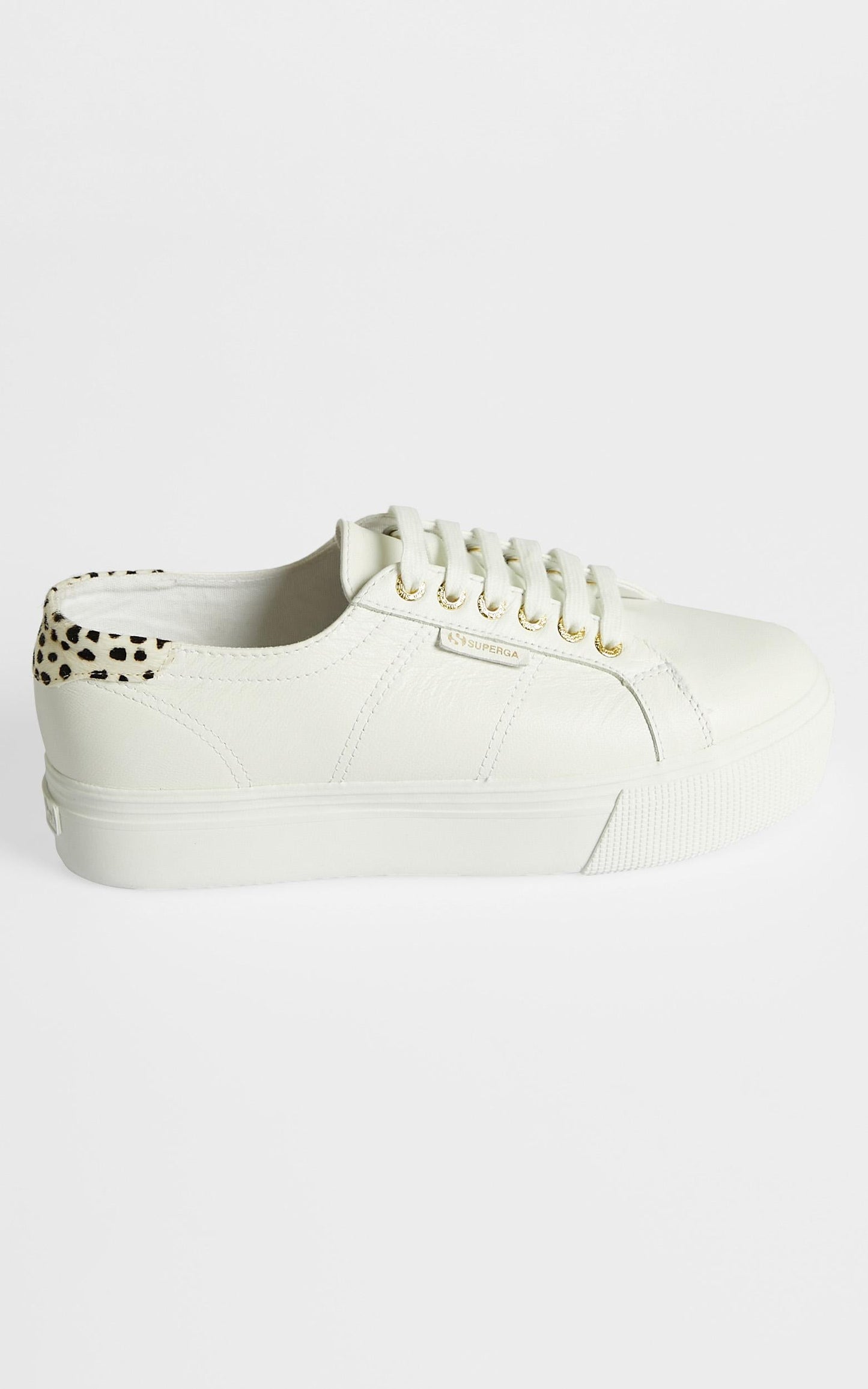 Superga - 2790 GoatNappa Pony Hair Sneakers in White - Dalmation