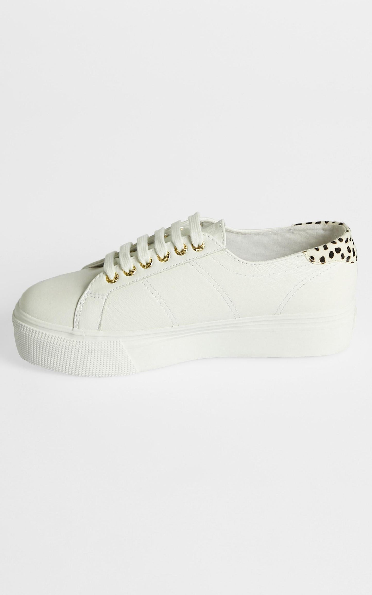 Superga - 2790 GoatNappa Pony Hair Sneakers in White - Dalmation