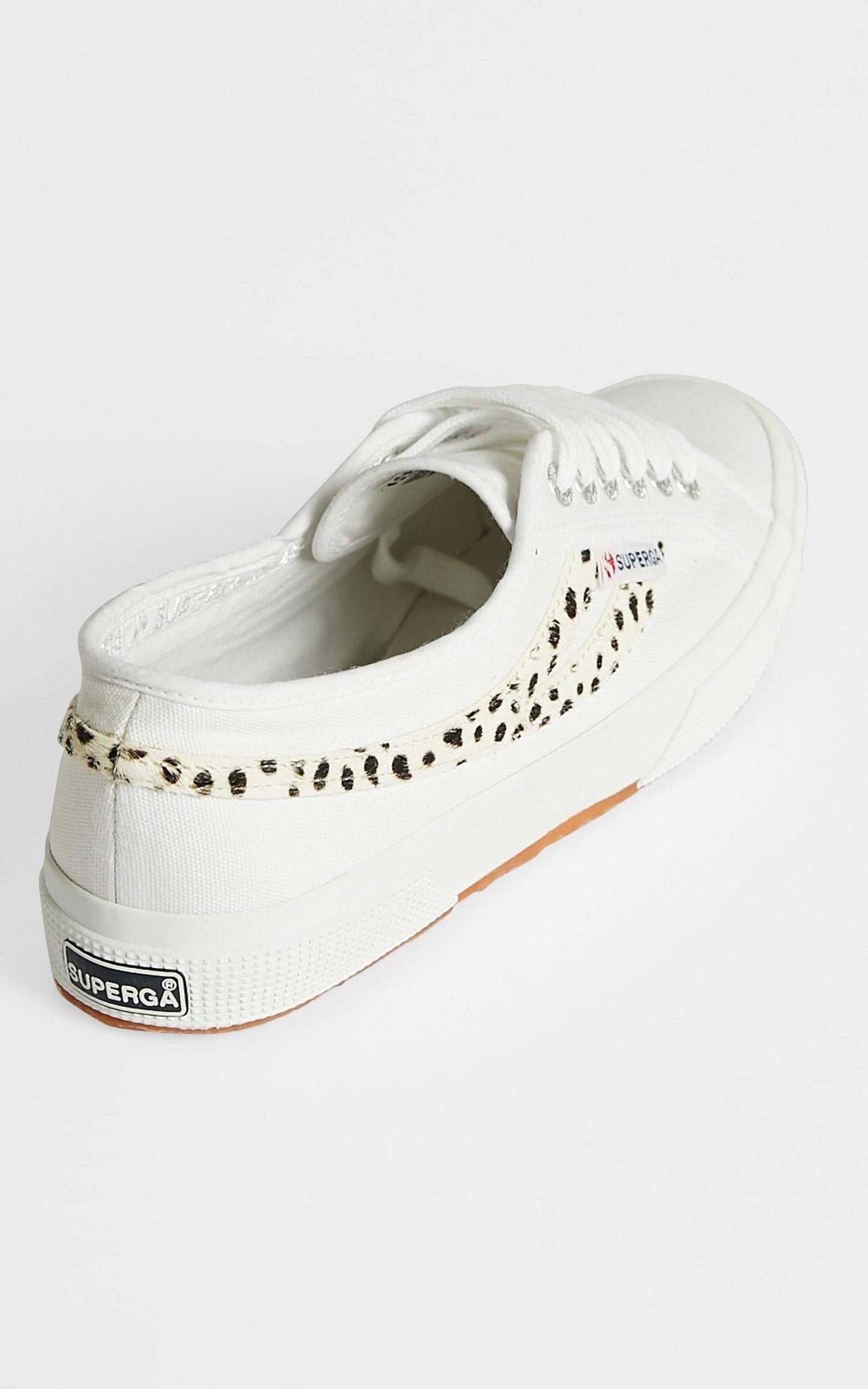 Superga - 2953 Cotu Pony Hair Sneakers in White - Dalmation