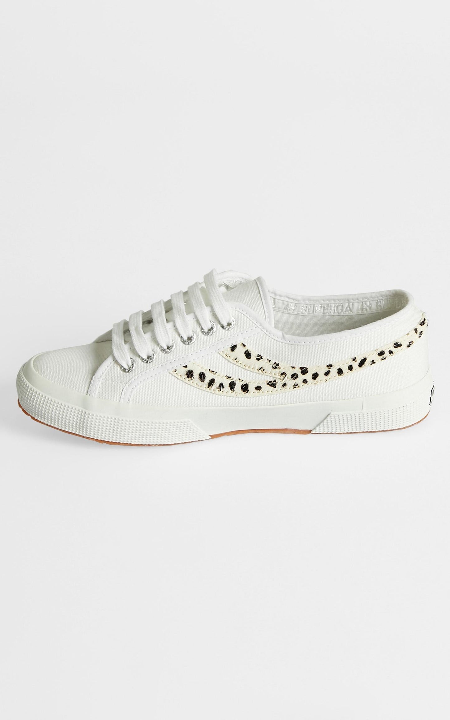 Superga - 2953 Cotu Pony Hair Sneakers in White - Dalmation