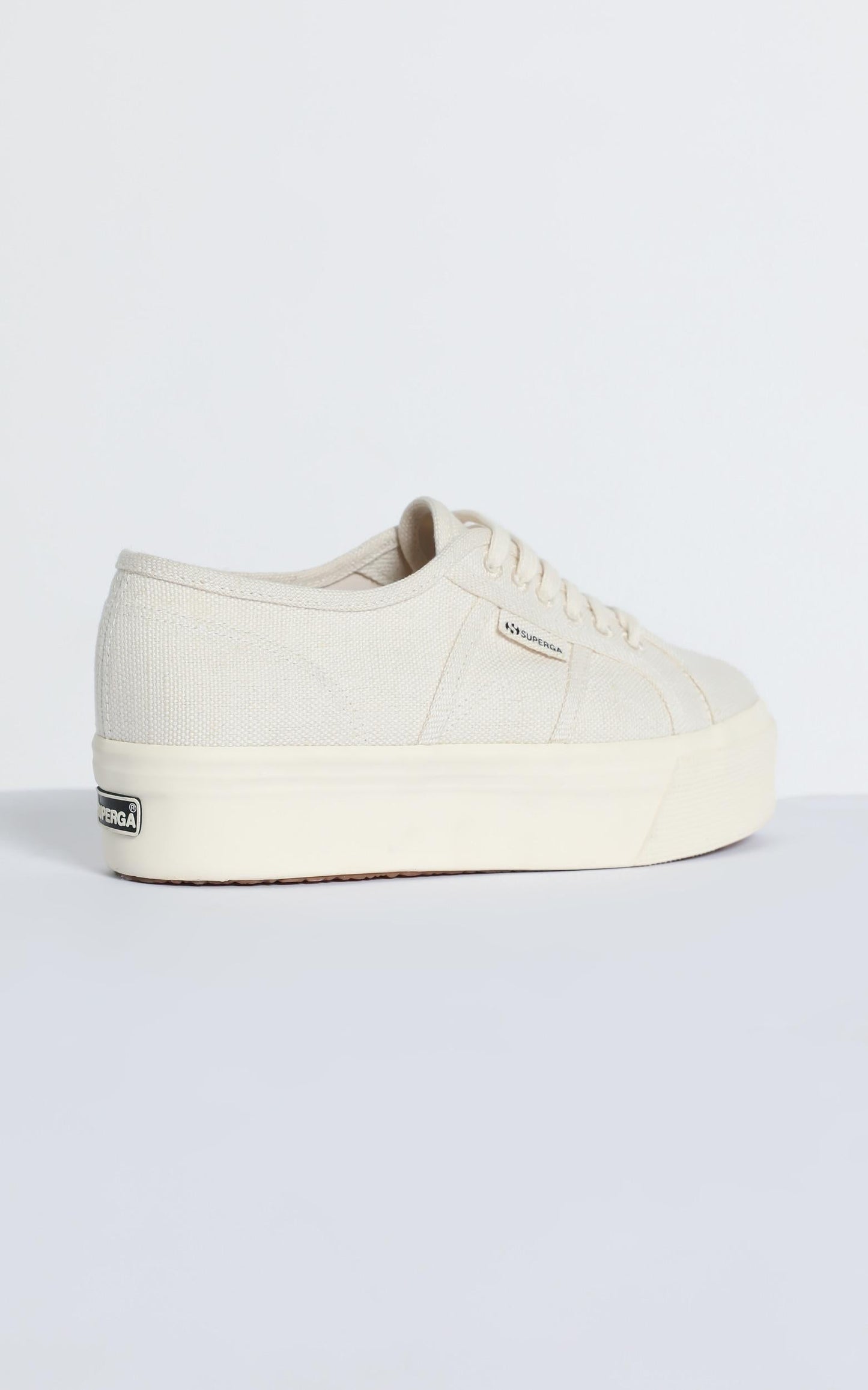 Superga - 2790 Organic Cotton Platform Sneaker in Natural Beige