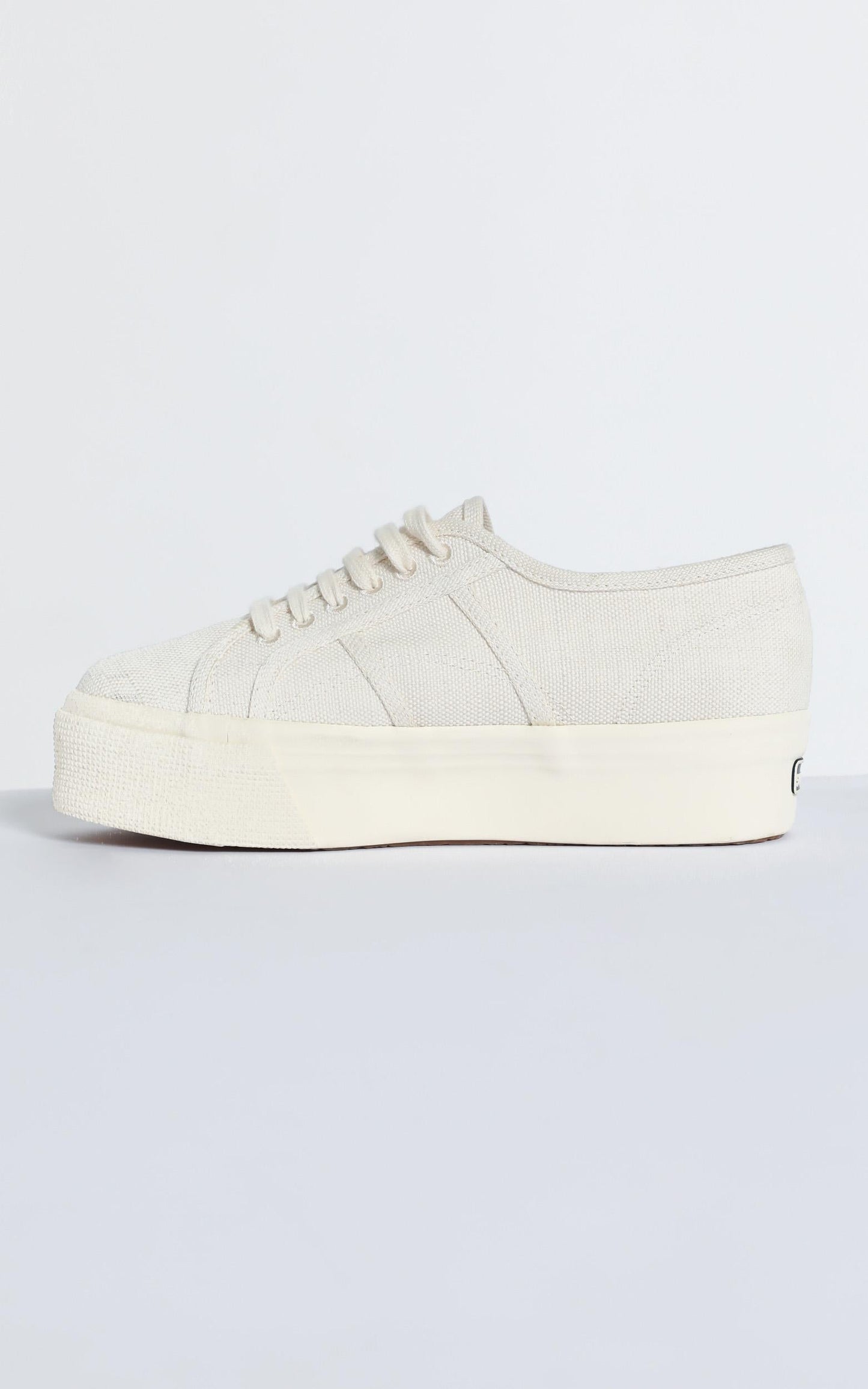 Superga - 2790 Organic Cotton Platform Sneaker in Natural Beige