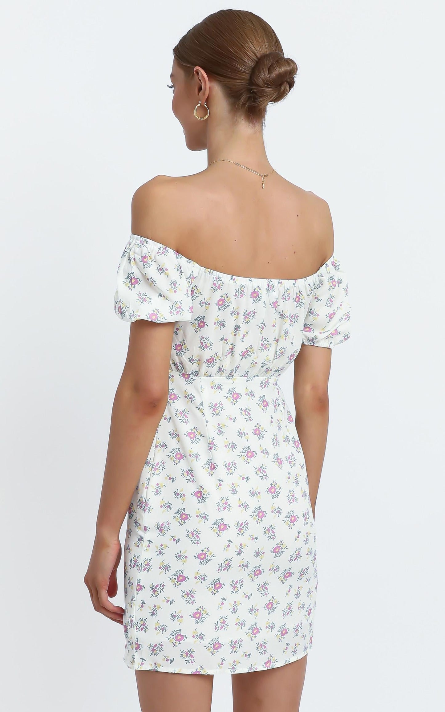 Suzie Dress in White Floral