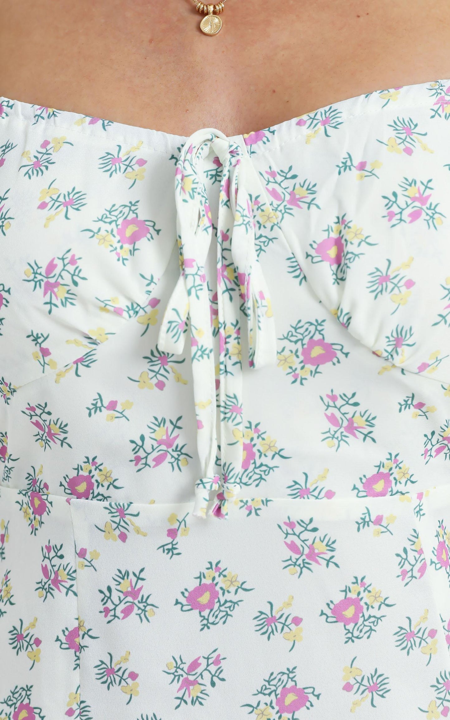 Suzie Dress in White Floral