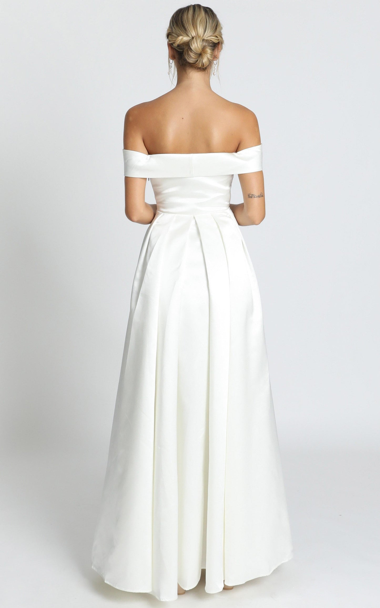 Sweet Innocence Gown In Ivory Satin