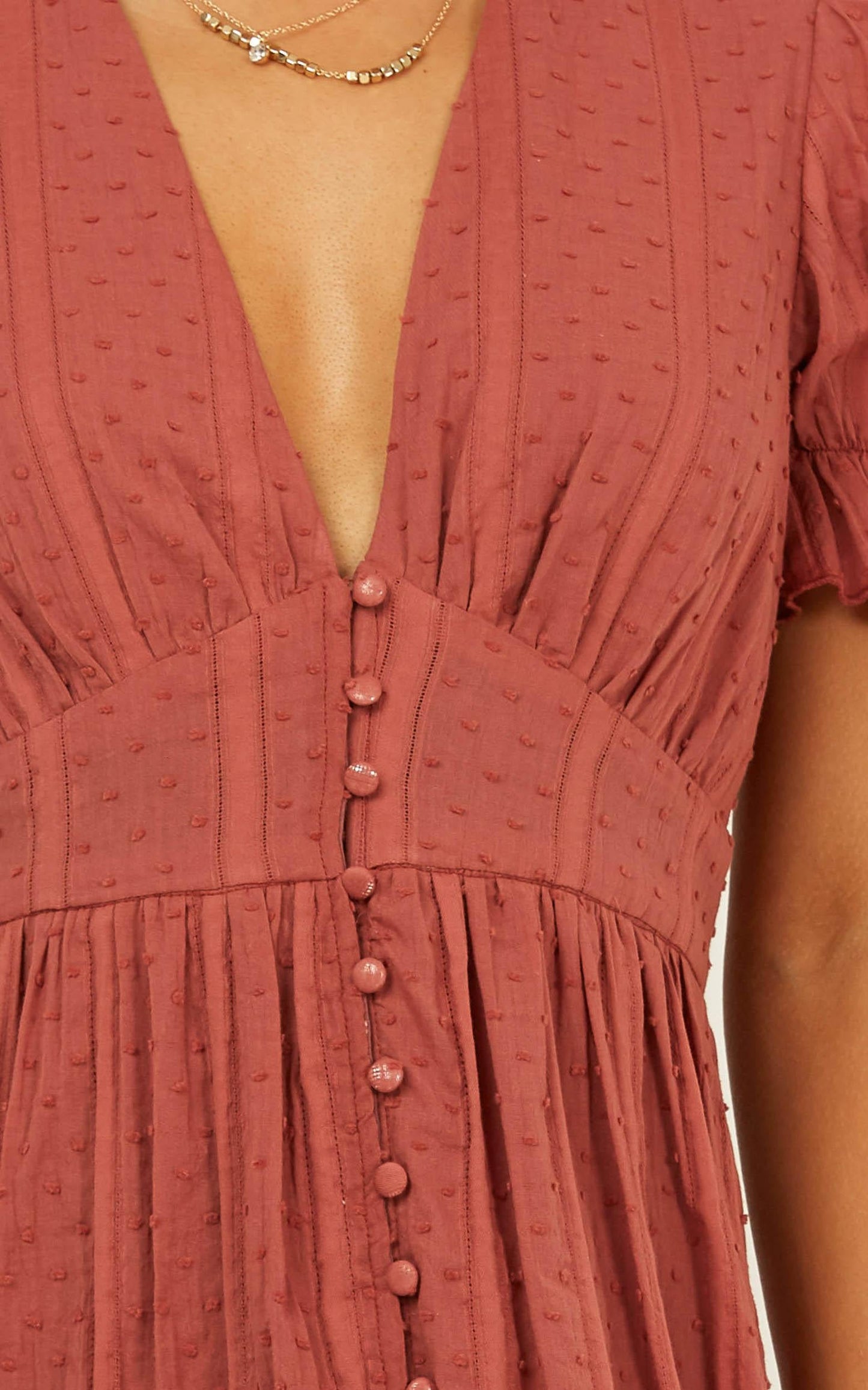 Sweetness Overload Dress In Dusty Rose