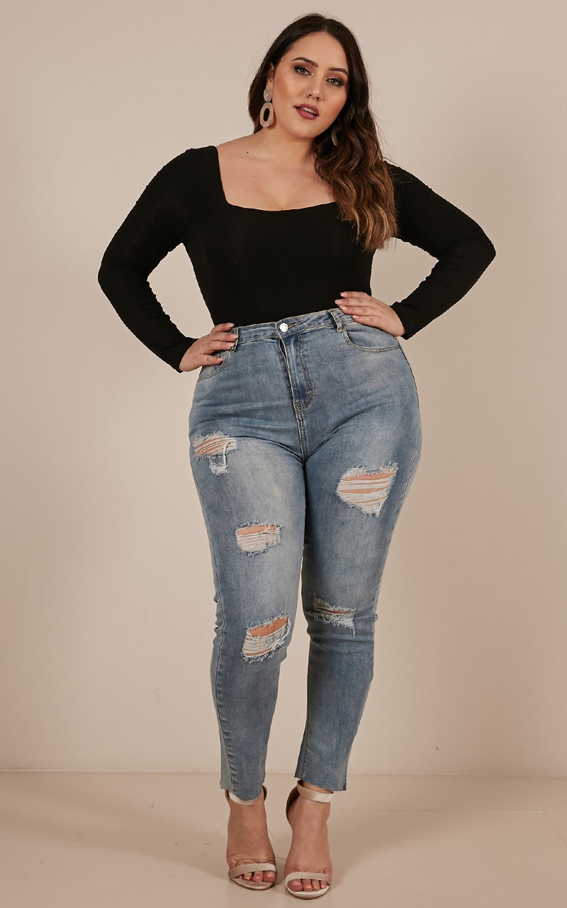 Switch It Up Bodysuit In Black