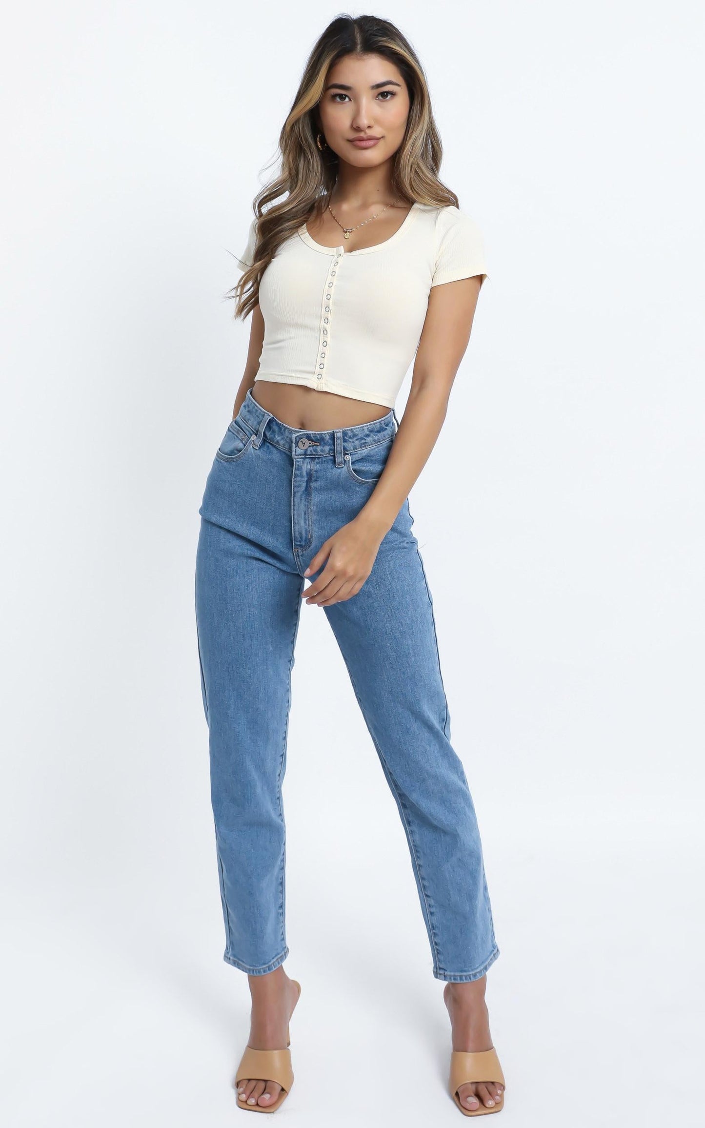 Denny Top in Beige