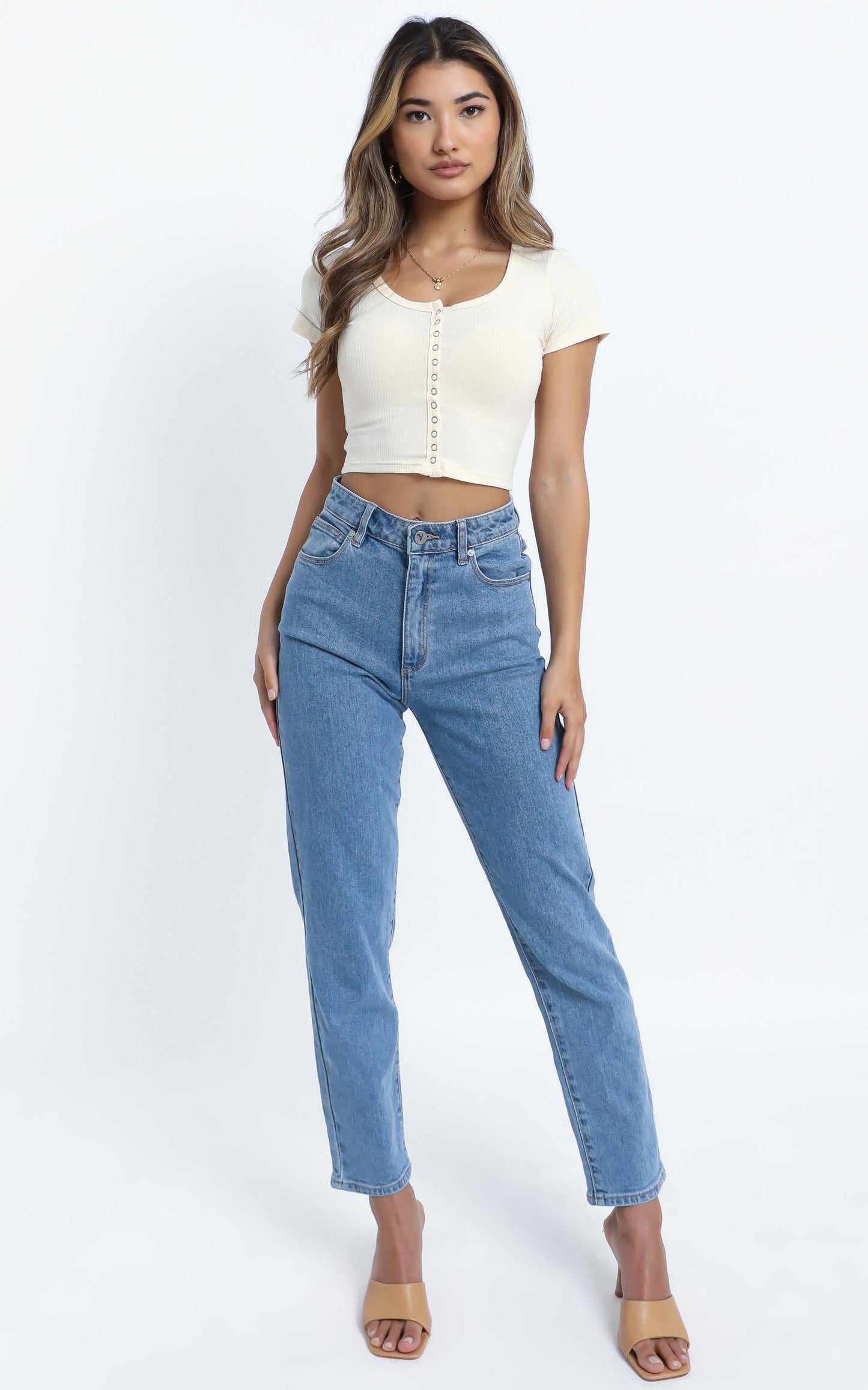 Denny Top in Beige
