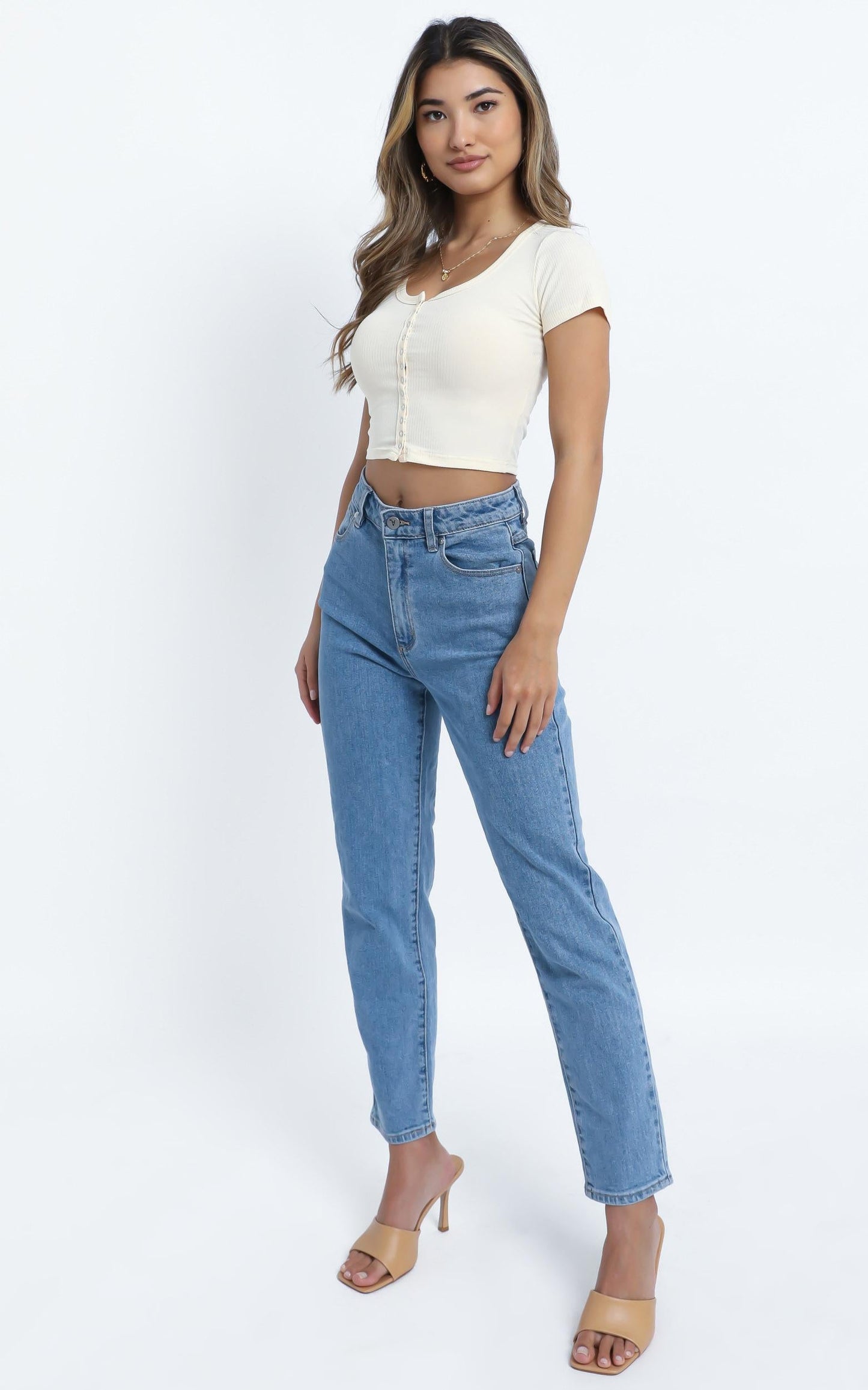 Denny Top in Beige