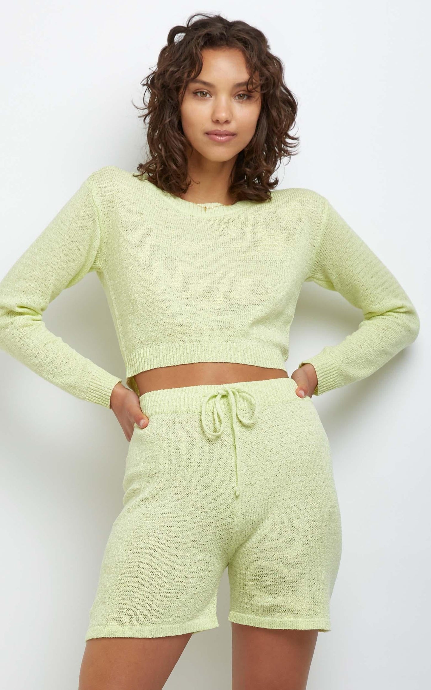 Dacia Knit Top in Yellow