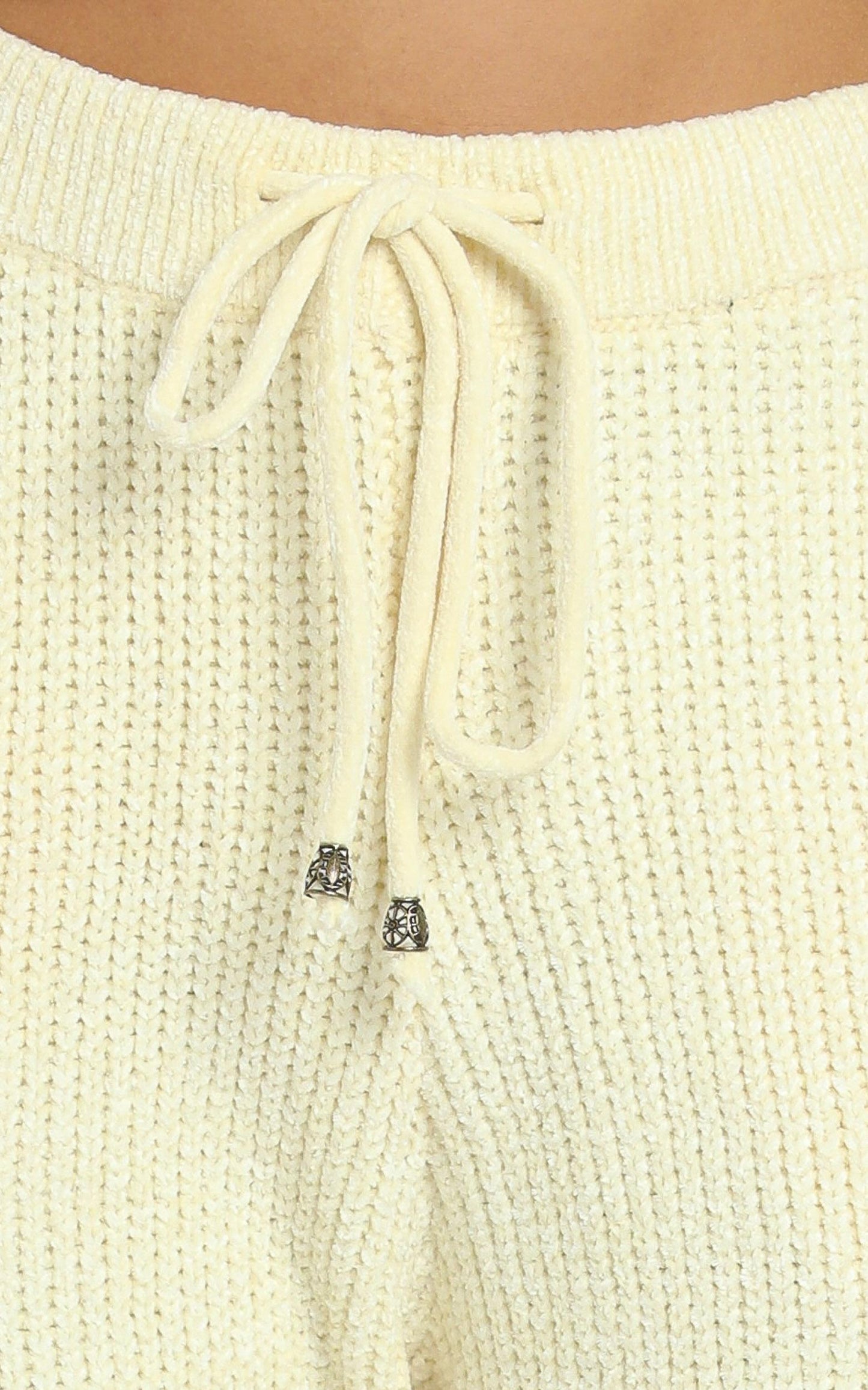 Tabitha Knit Pants in Pastel Yellow