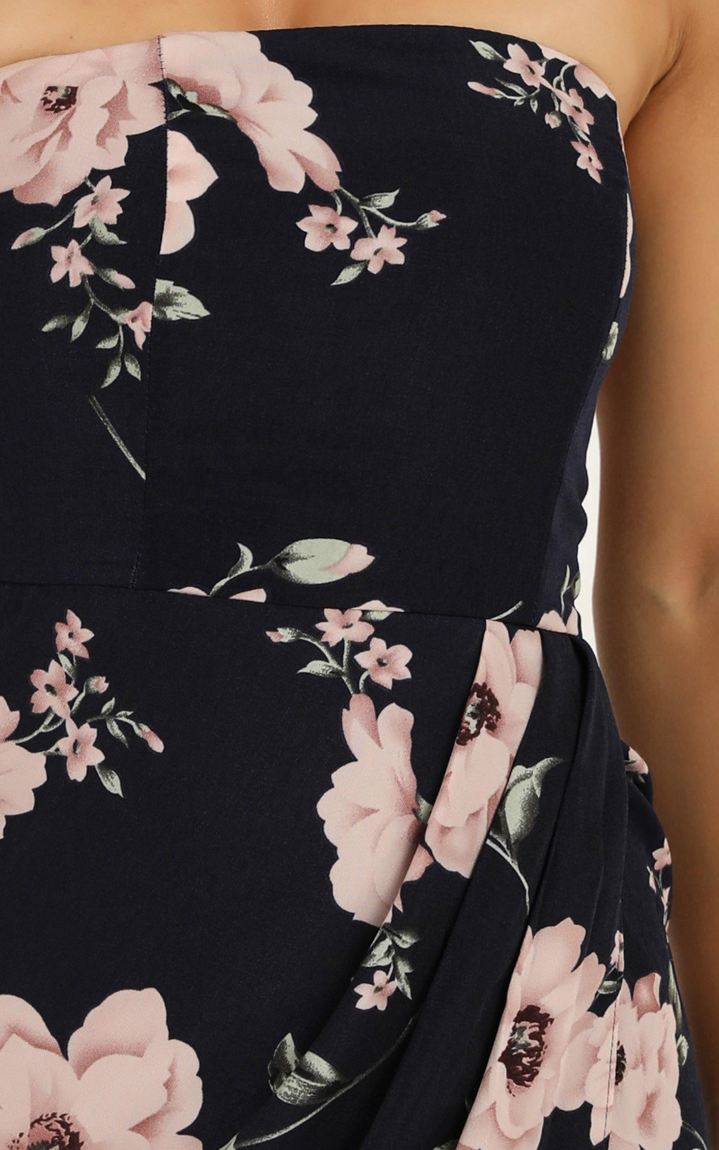 Take It From The Top Dress in Navy Floral