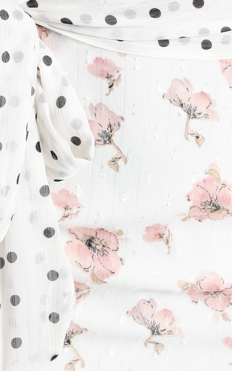 Take My Picture Dress in White Floral