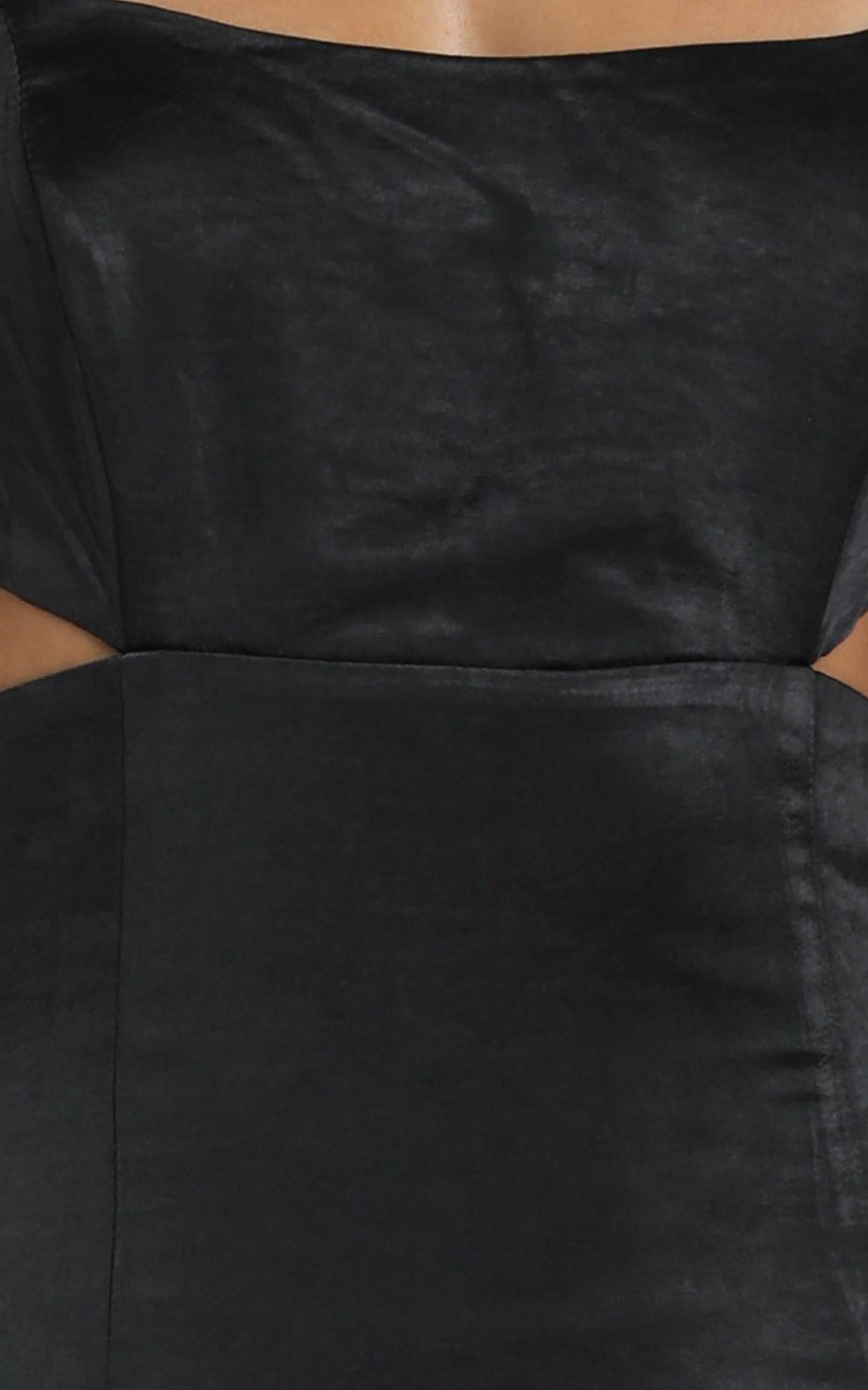 Talking Pretty Dress In Black Satin